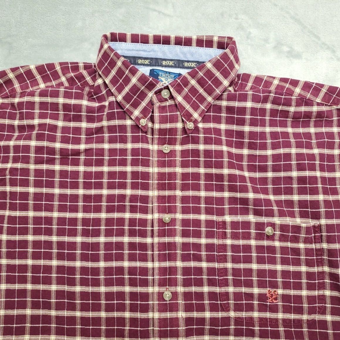 Wrangler Wrangler Shirt Mens 2XL Purple Plaid Long Sleeve Button-Up Western Cowboy Casual N/A Womens Mens Girls Size US XXL / EU 58 / 5 - 2 Thumbnail