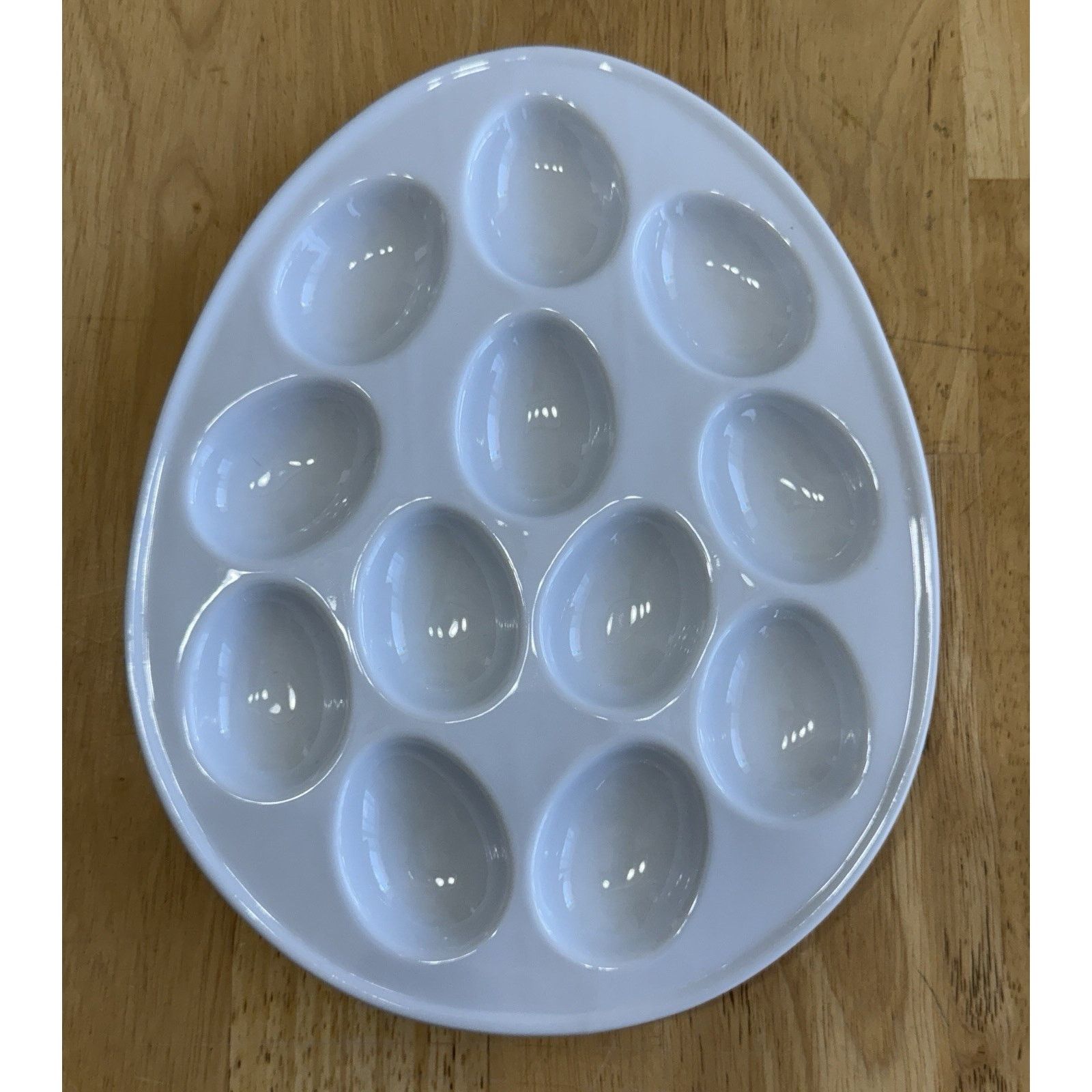 Other Bia Cordon Bleu Egg Dish White Deviled Egg Serving Plate Size ONE SIZE - 2 Thumbnail