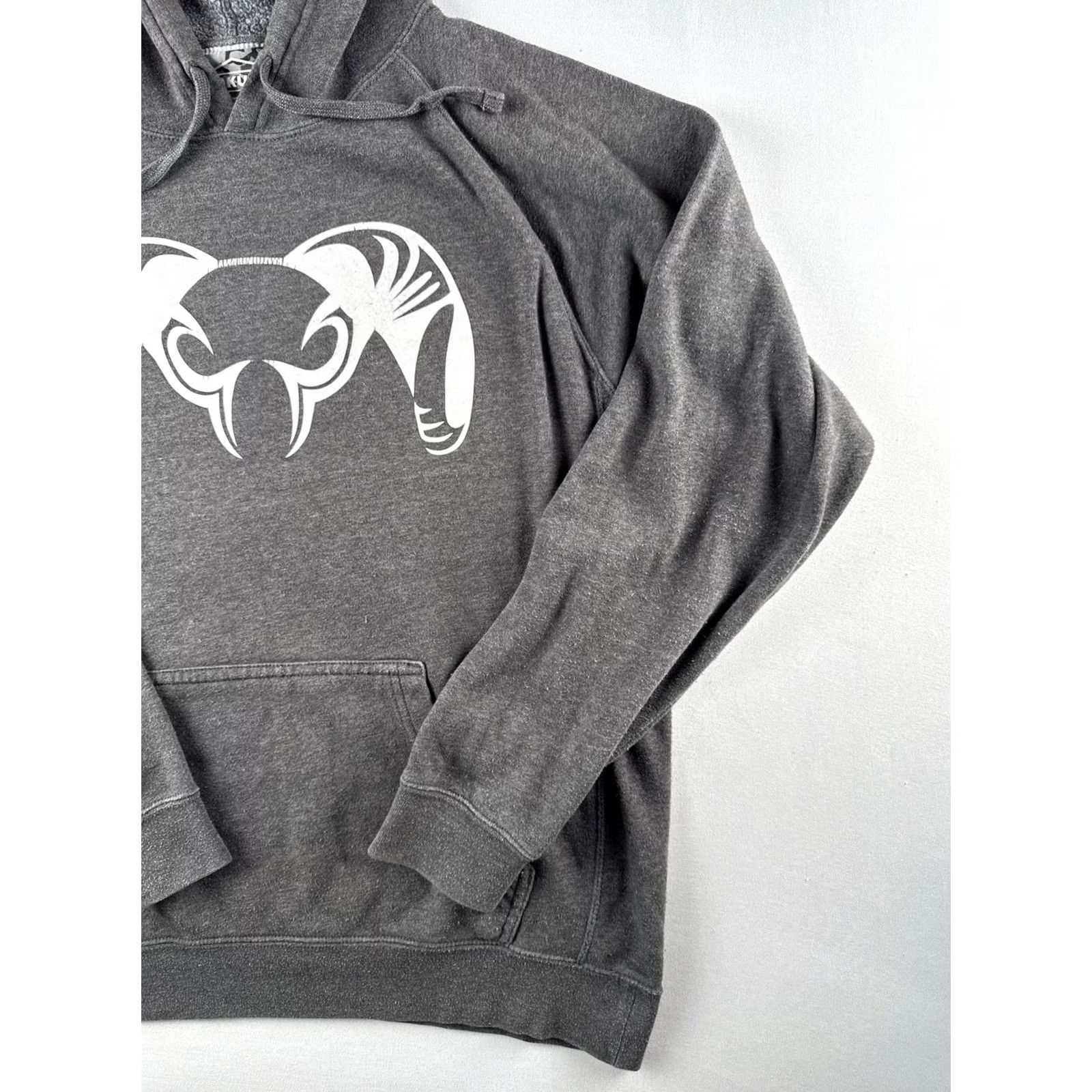Logo 7 KUIU Ram Logo Hoodie Mens L Gray Pullover Sweatshirt Size US L / EU 52-54 / 3 - 4 Thumbnail