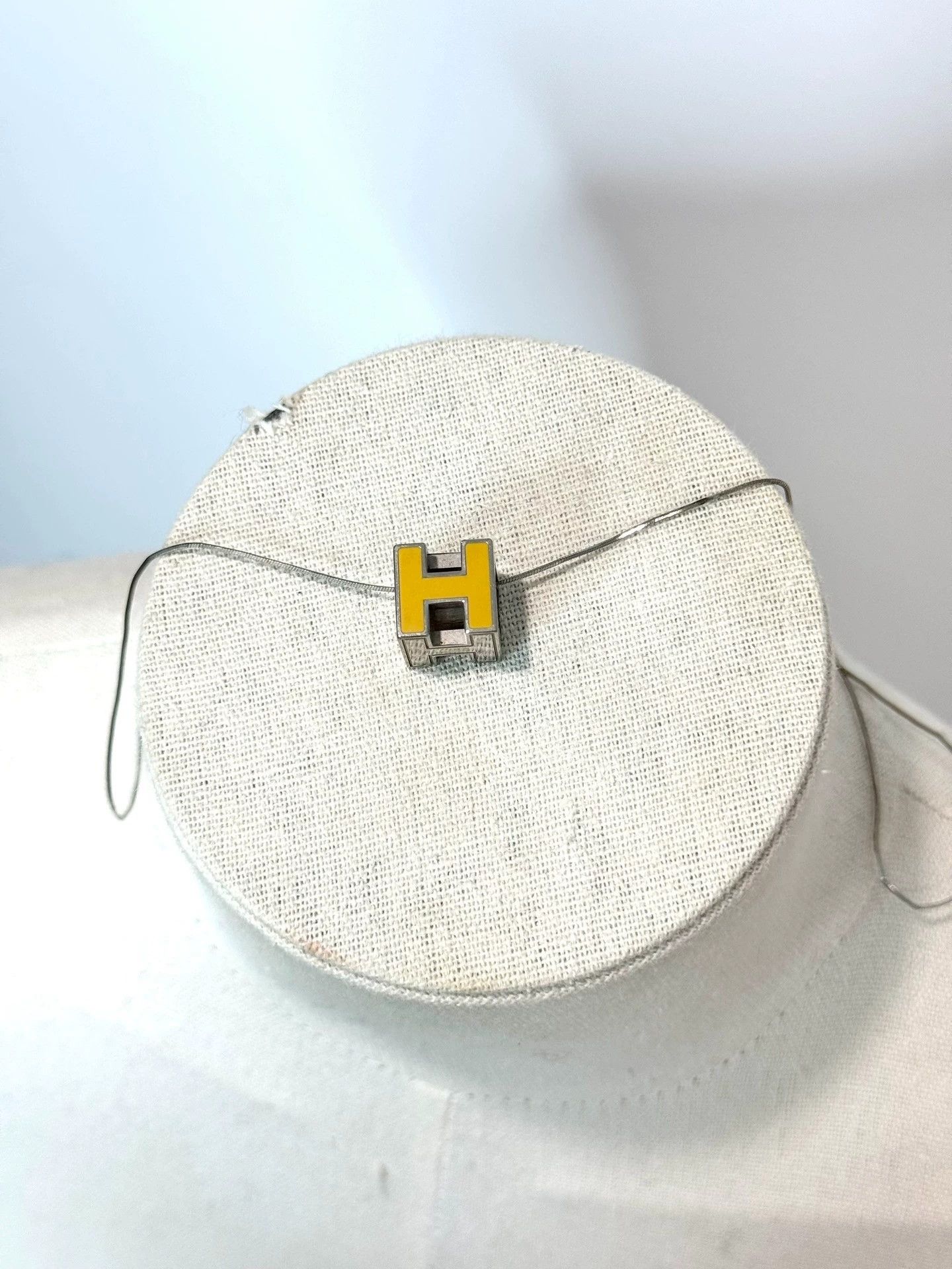 Hermes Hermes Yellow POP H Square Enamel Necklace Size ONE SIZE - 3 Thumbnail