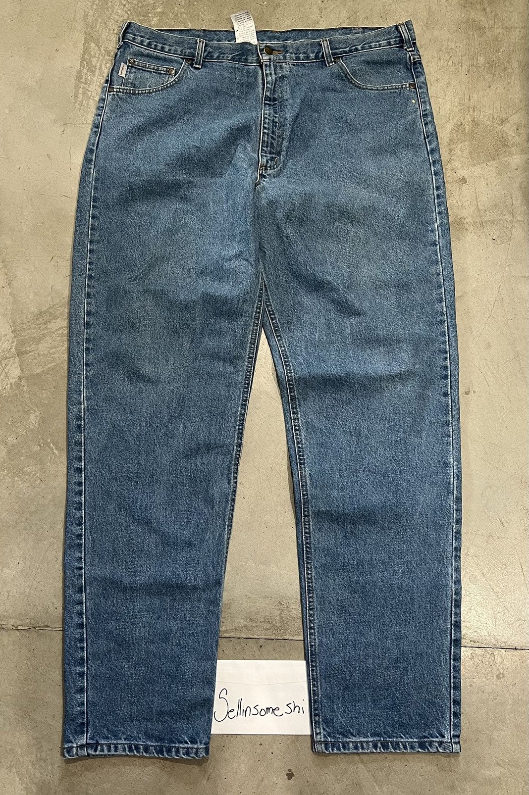 Carhartt × Vintage Carhartt Relaxed fit 42x36 Denim Size US 42 / EU 58 - 1 Thumbnail