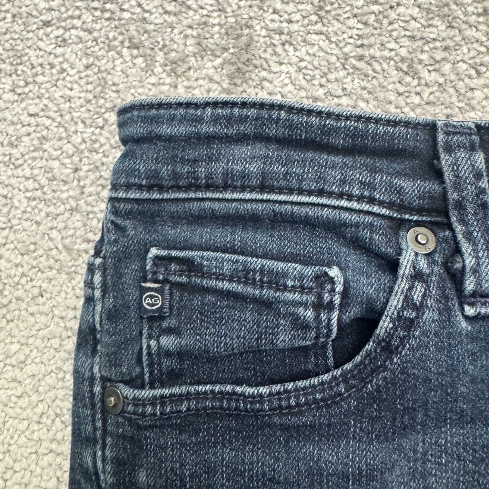 Denime AG Adriano Goldschmied The Prima Mid Rise Cigarette Denim Jeans Womens 6R Blue Size 28" / US 6 / IT 42 - 6 Thumbnail
