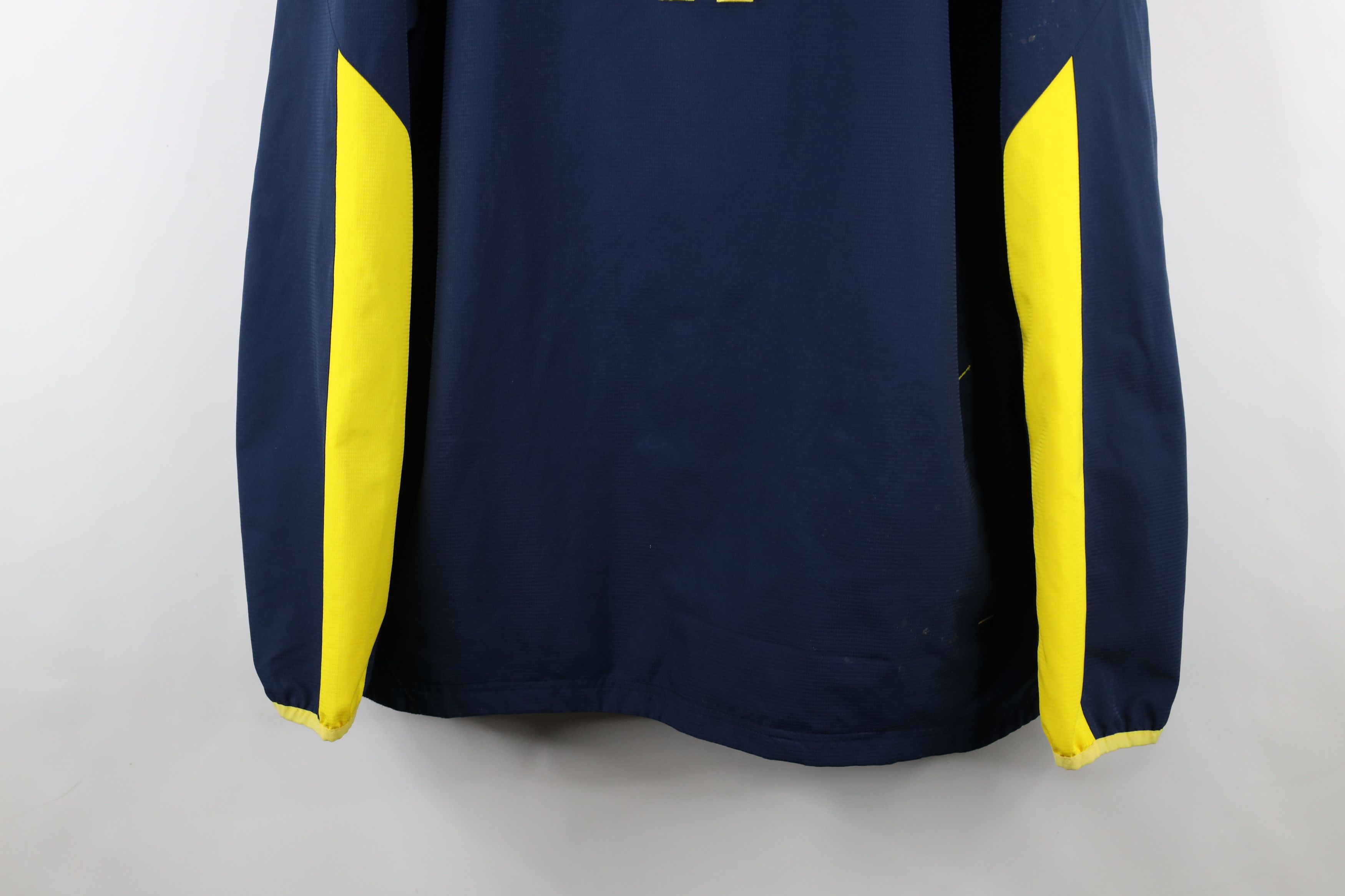 Adidas × Vintage Adidas University of Michigan Football Pullover Jacket Blue Size US XXL / EU 58 / 5 - 3 Thumbnail