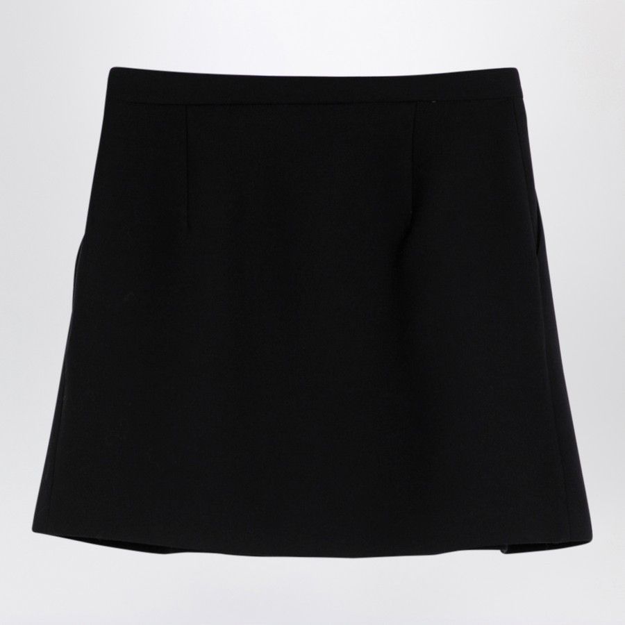 Alessandra Rich o1d2blof0724 Mini Skirt in Black Size 27" / US 4 / IT 40 - 2 Thumbnail
