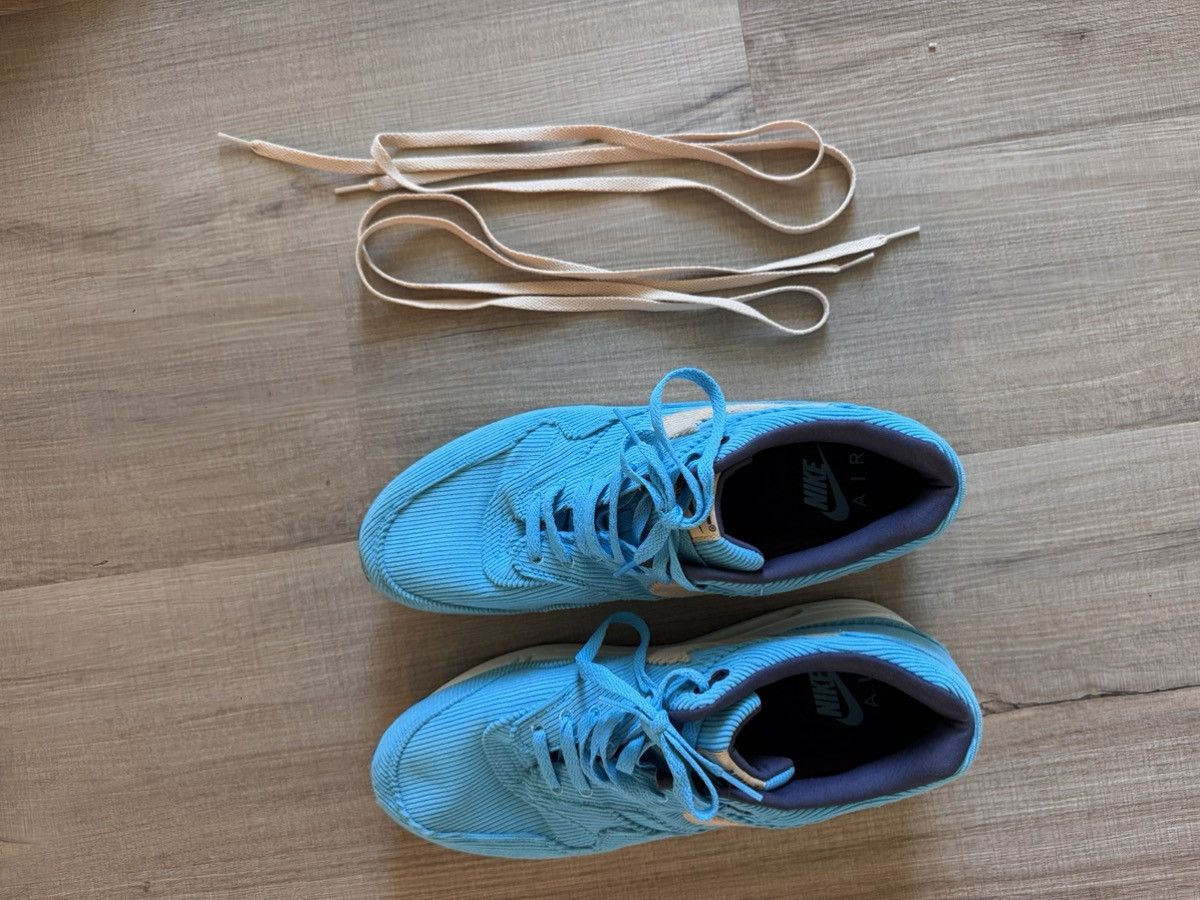 Nike Nike Air Max 1 Premium "Corduroy Baltic Blue" Size US 12 / EU 45 - 11 Thumbnail