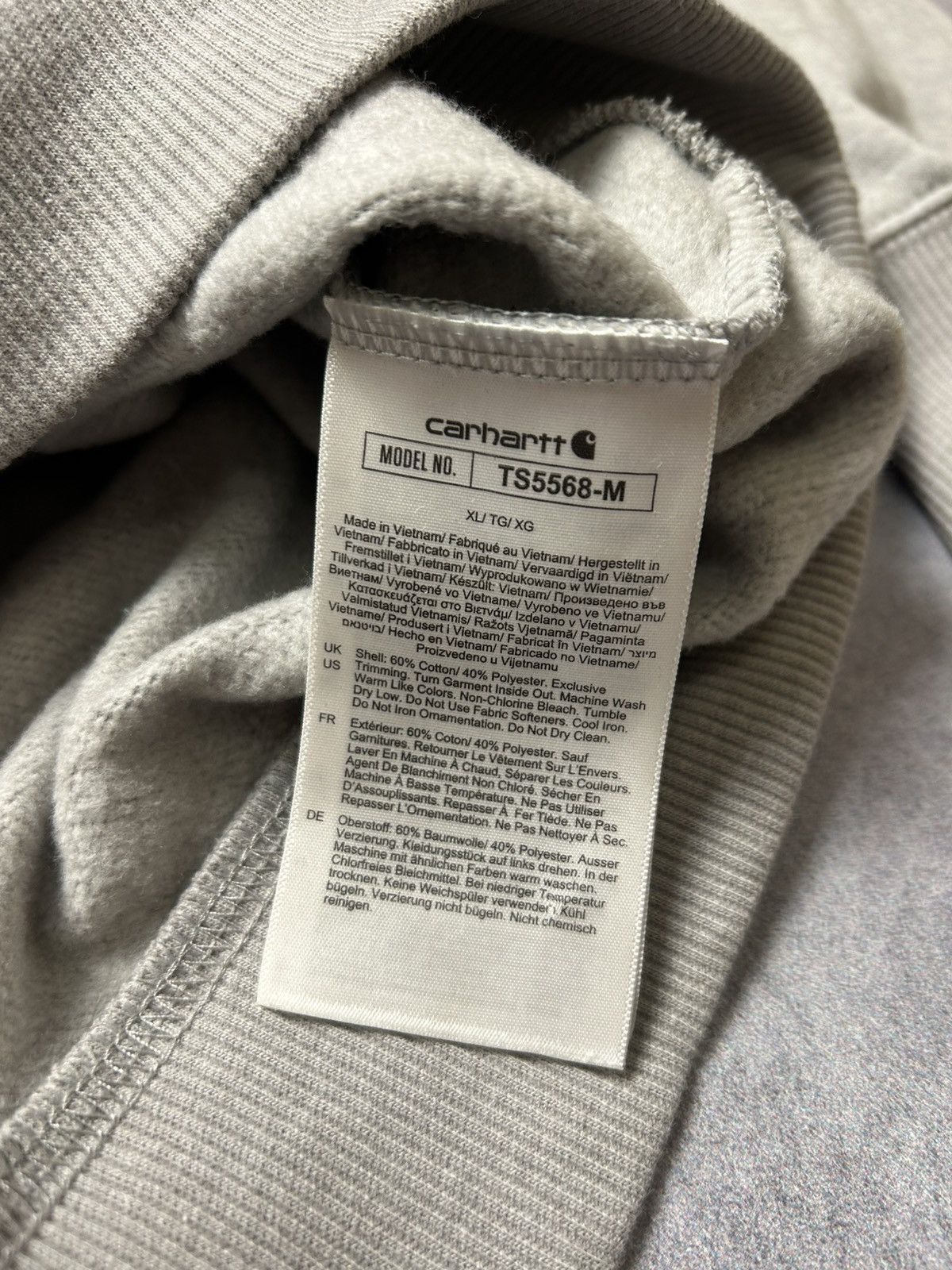 Carhartt CARHARTT FORCE WIP small logo pocket crewneck sweatshirt Size US XL / EU 56 / 4 - 4 Thumbnail