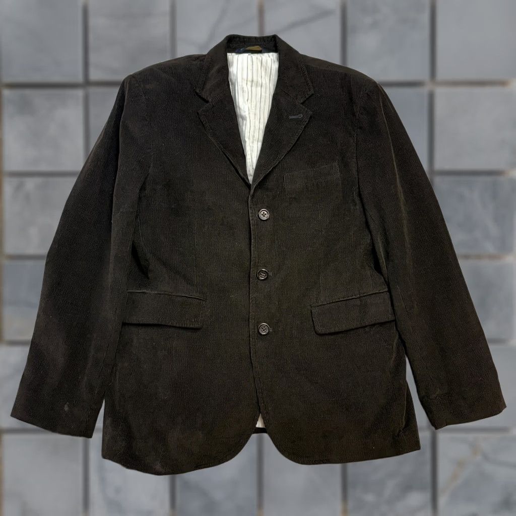Banana Republic Banana Republic Blazer Mens 40S Brown Corduroy Academia Professor Coat Short Jacket/Coat Size 40R - 1 Thumbnail