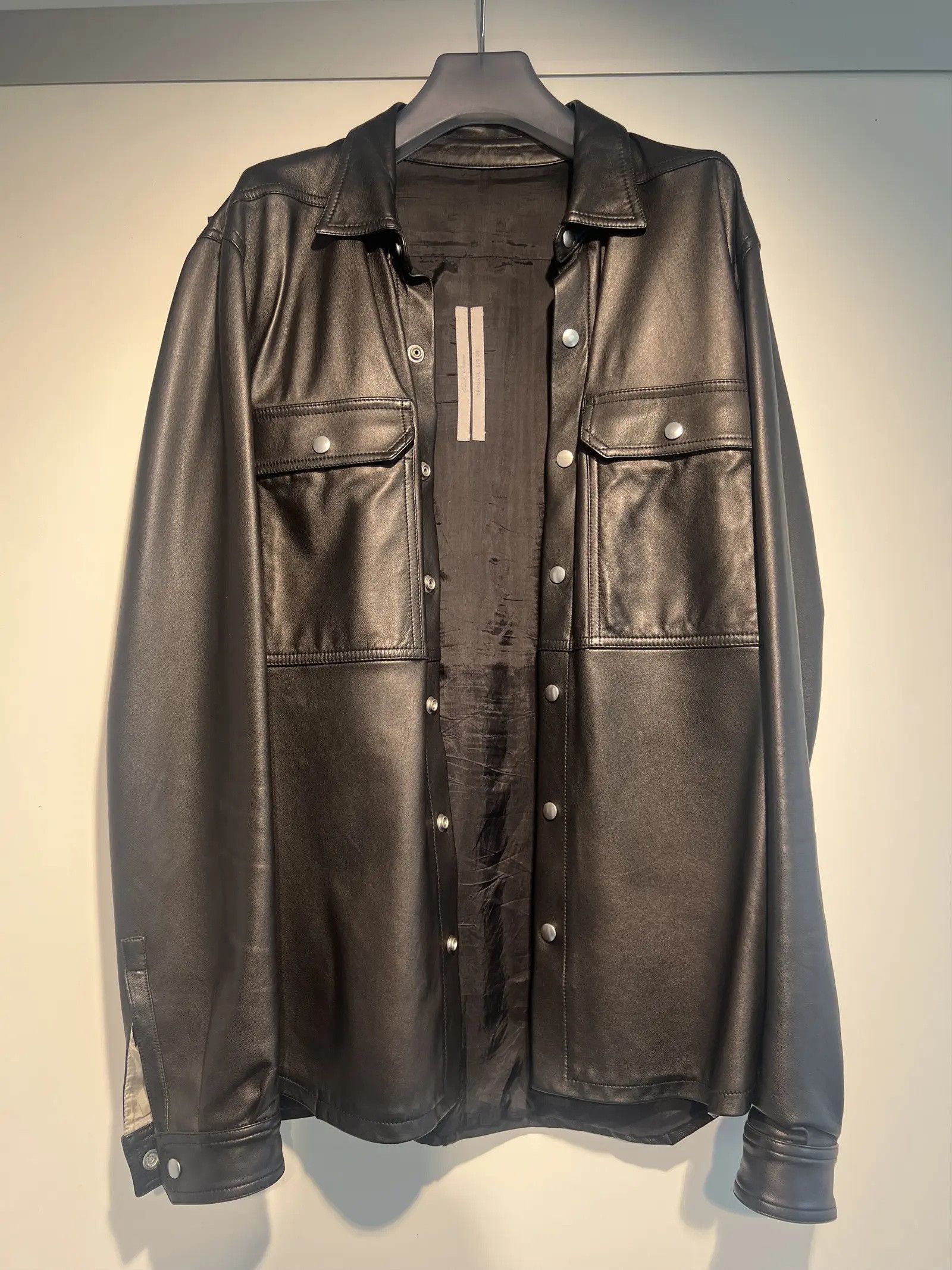 Rick Owens Rick Owens Leather Shirt Jacket Size US M / EU 48-50 / 2 - 1 Thumbnail