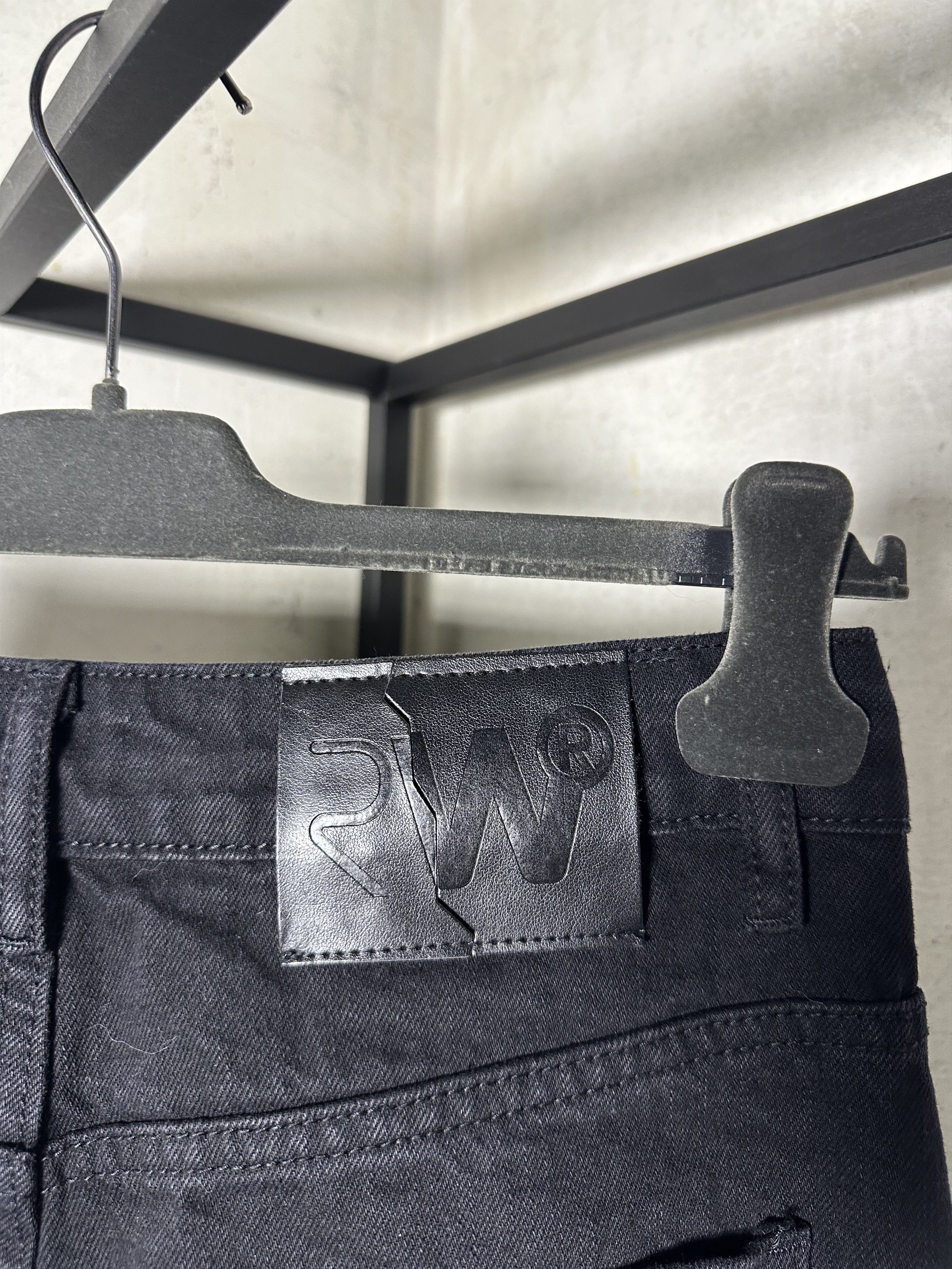 Japanese Brand Racer Worldwide Washed Black Patch Crucifix Heavy Jeans Size US 26 / EU 42 - 7 Thumbnail