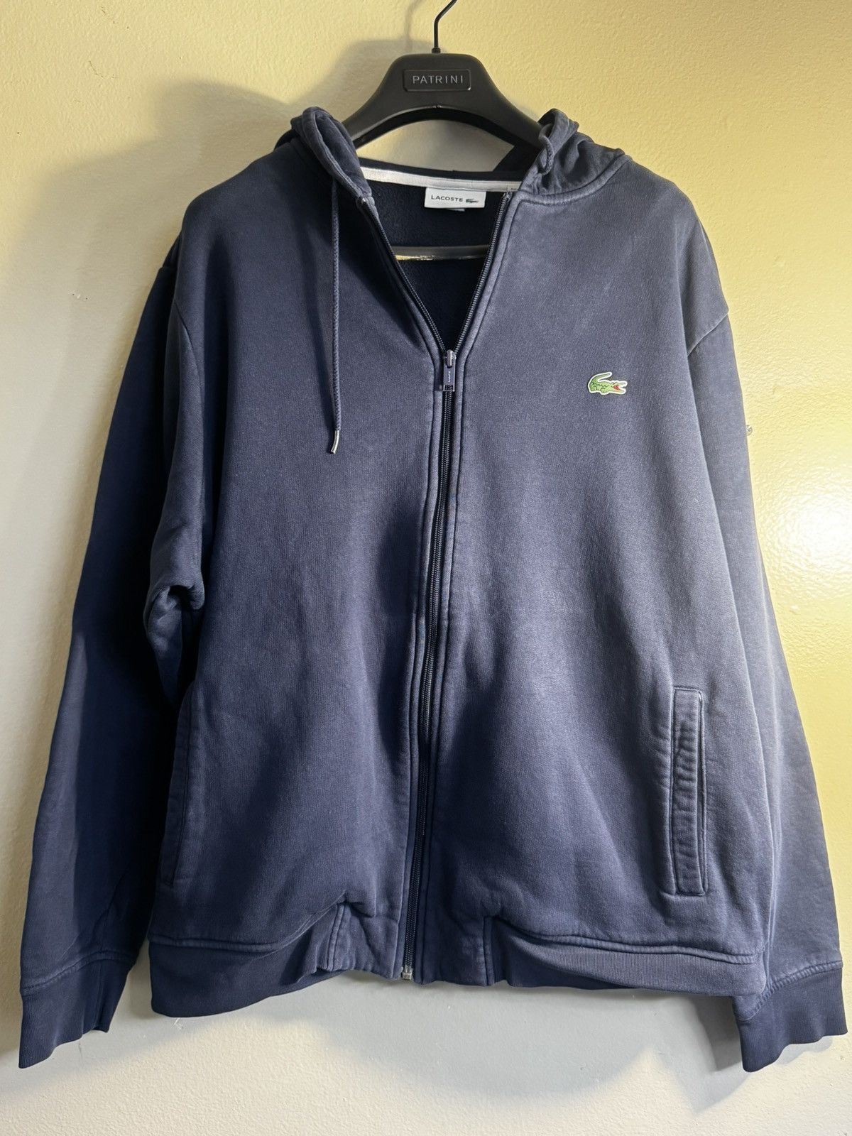 Lacoste Vintage Lacoste Dark Blue Zip Up Size US XL / EU 56 / 4 - 1 Thumbnail