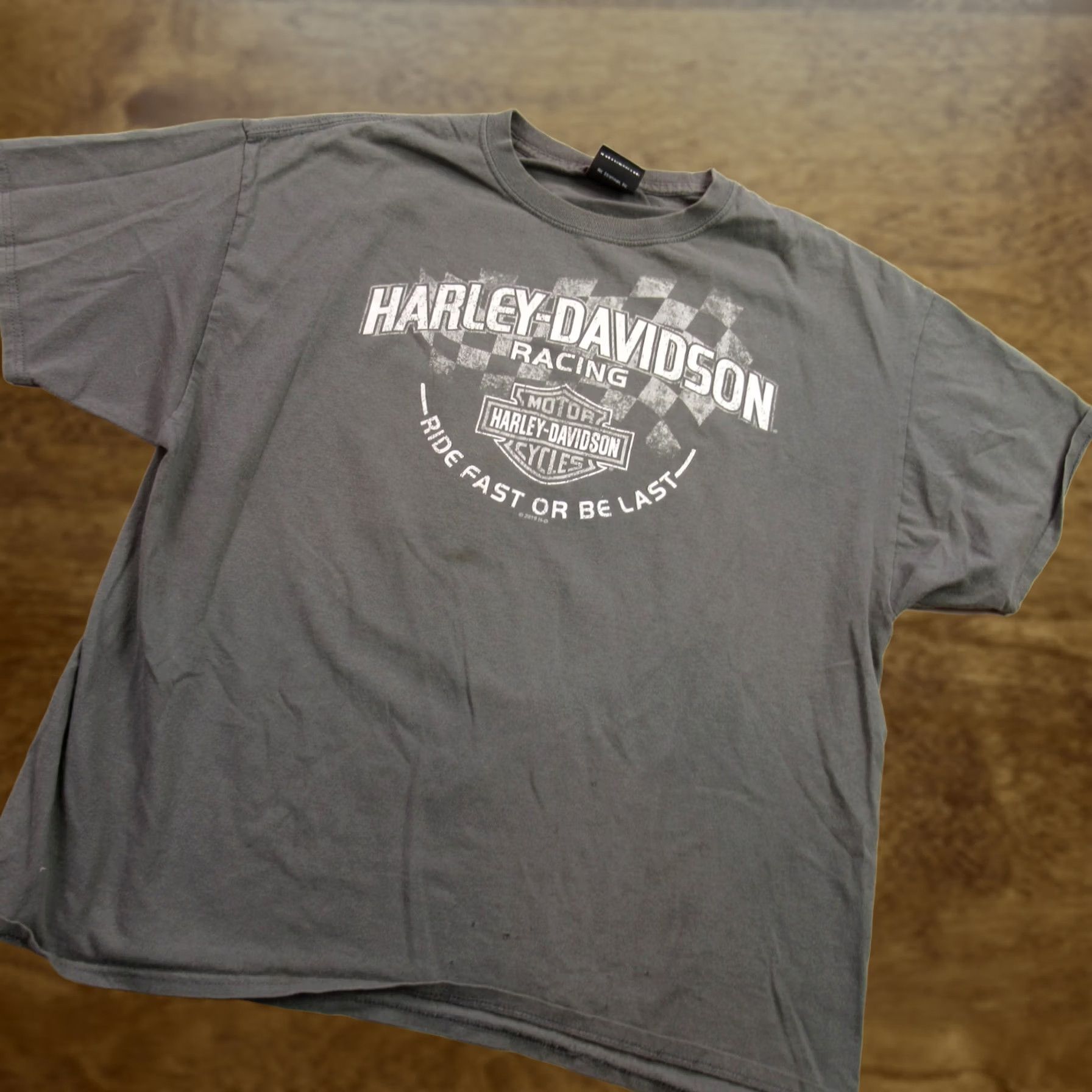 Harley Davidson Harley-Davidson Shirt XL Mens Short Sleeve Crew Neck Gray N/A Kansas Size US XL / EU 56 / 4 - 1 Thumbnail