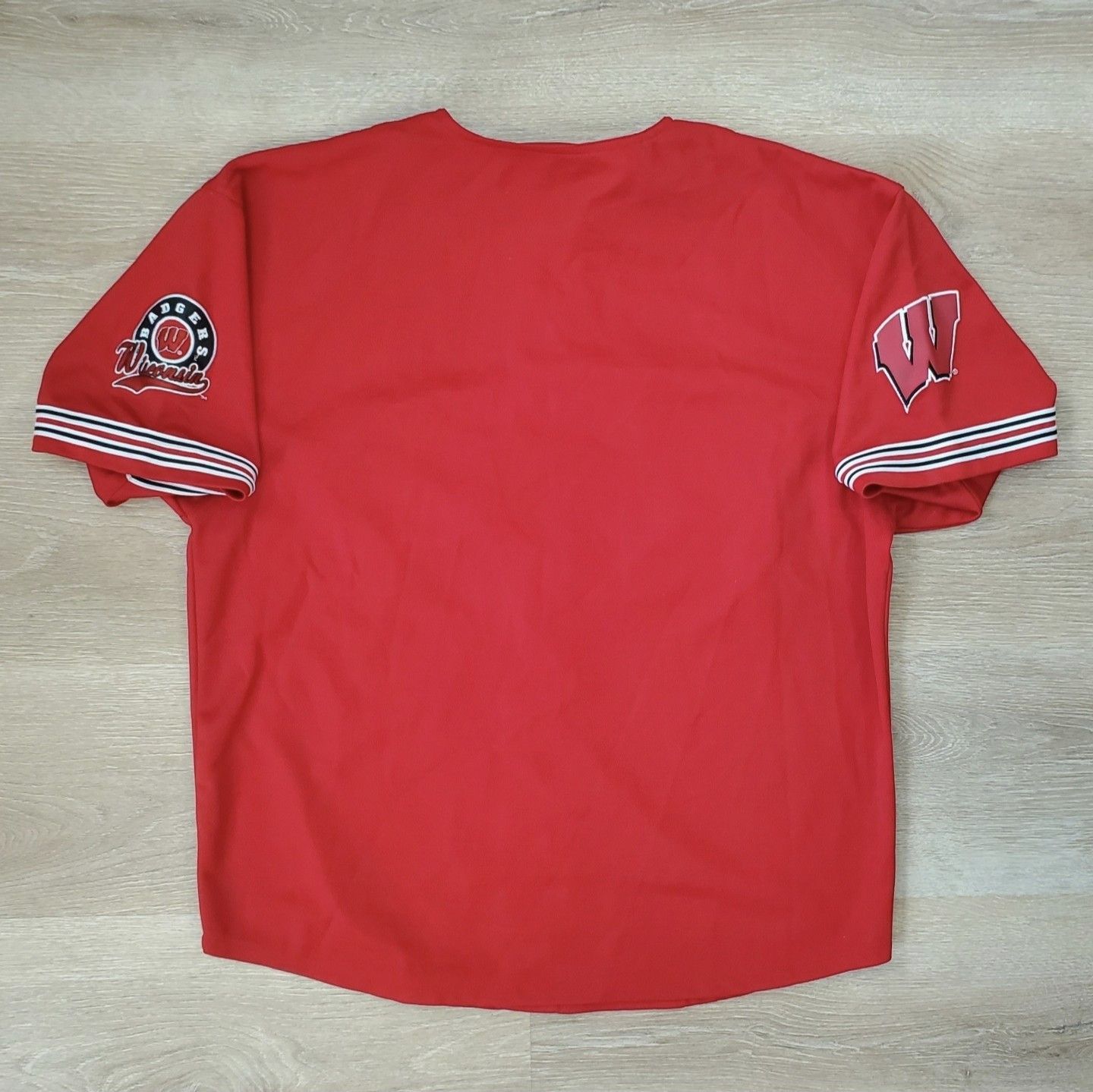 Starter Vtg Wisconsin Badgers Starter Baseball Jersey NCAA Y2K Red Size US L / EU 52-54 / 3 - 5 Thumbnail