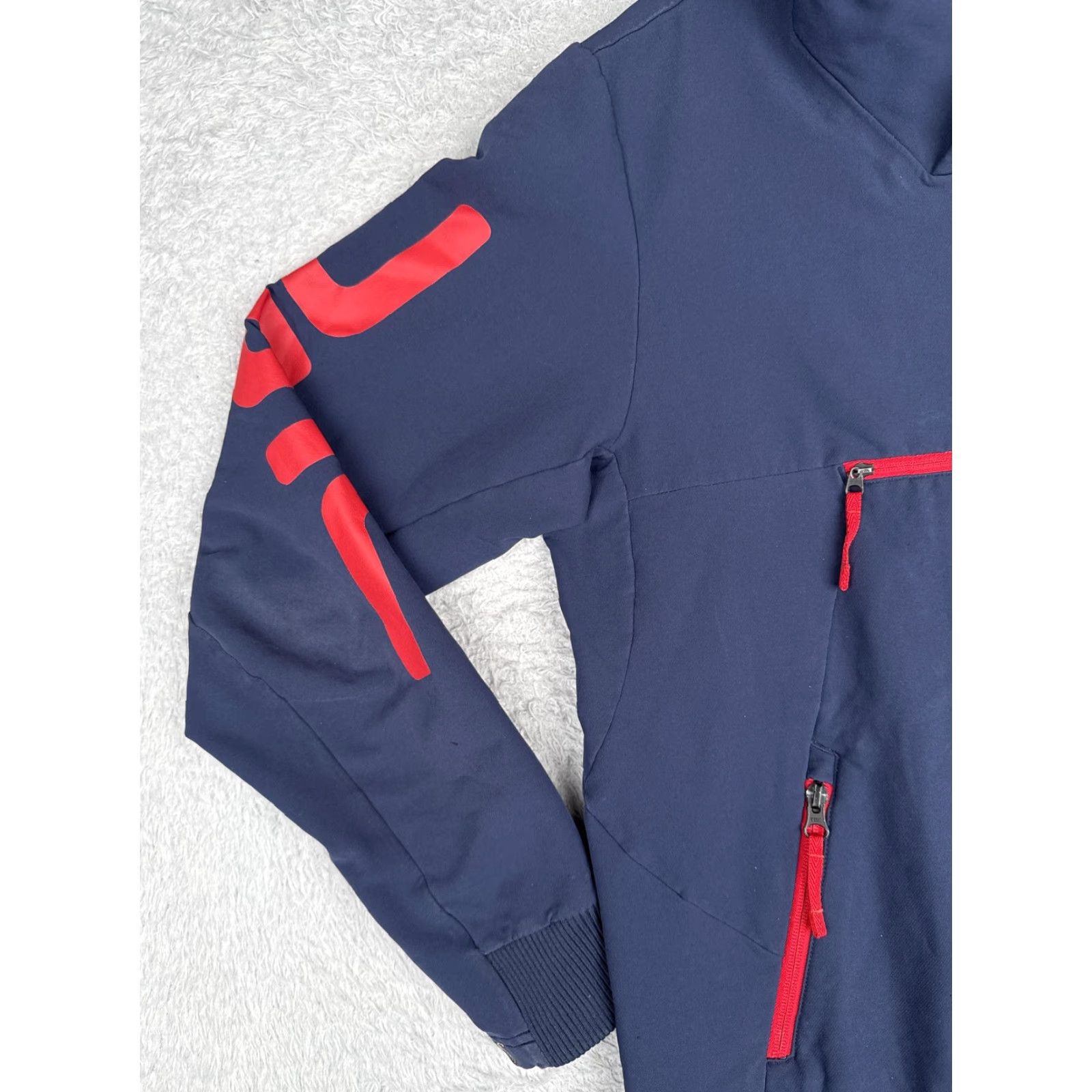 The North Face The North Face Jacket Womens Small Blue Red Hooded Pullover Anorak USA Flag Size S / US 4 / IT 40 - 3 Thumbnail