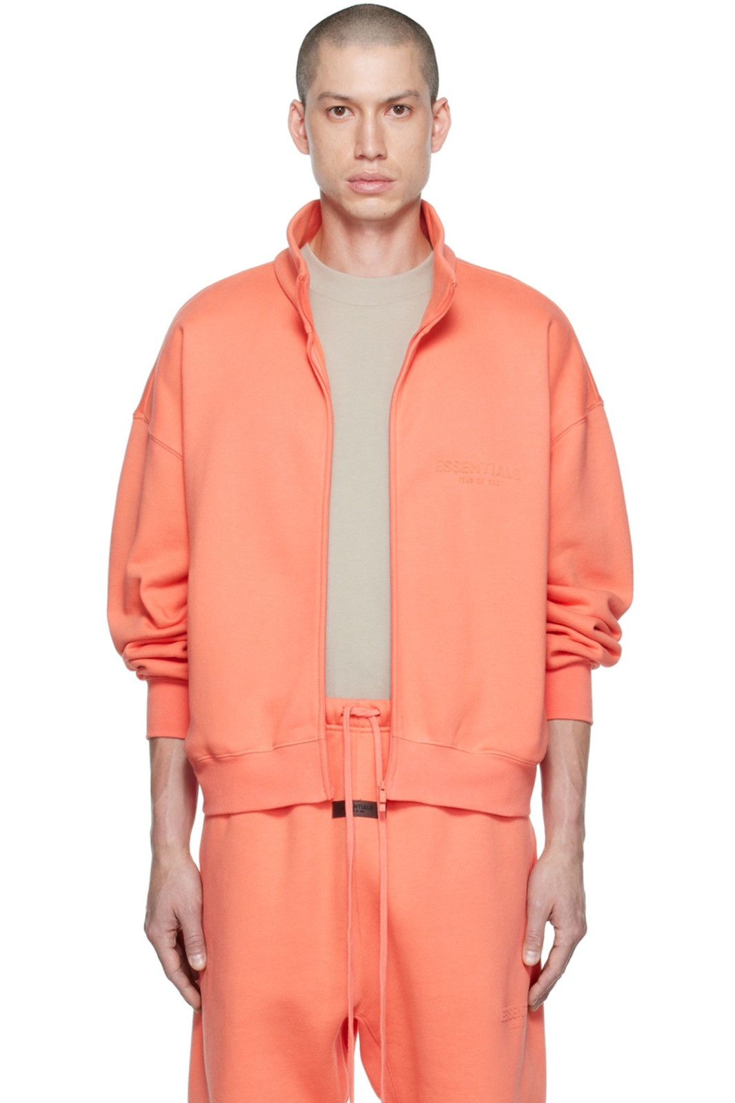 Essentials × Fear of God FEAR OF GOD ESSENTIALS FOG Pink Full Zip Fleece Jacket XXL Size US XXL / EU 58 / 5 - 1 Thumbnail