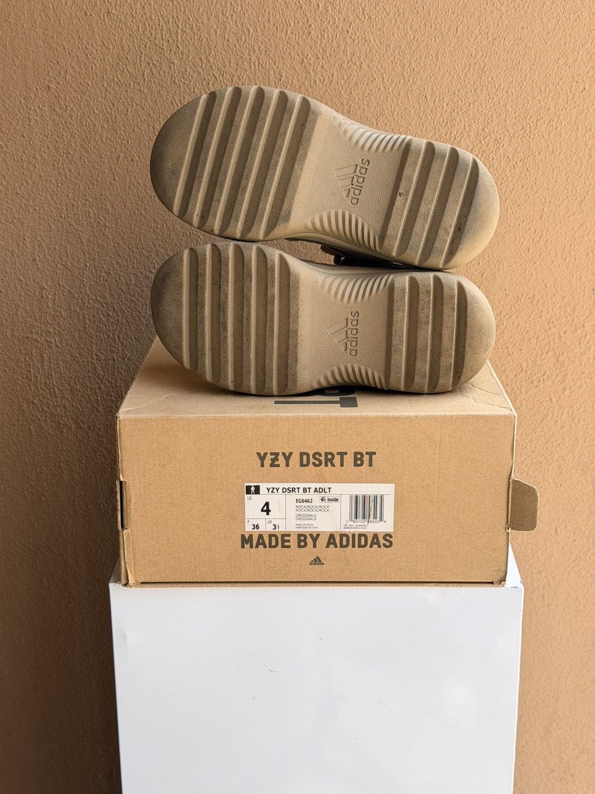 Yeezy Adidas Yeezy Desert Boot Rock 2019 Size 4 Style Code EG6462 Size US 5 / EU 37 - 5 Thumbnail