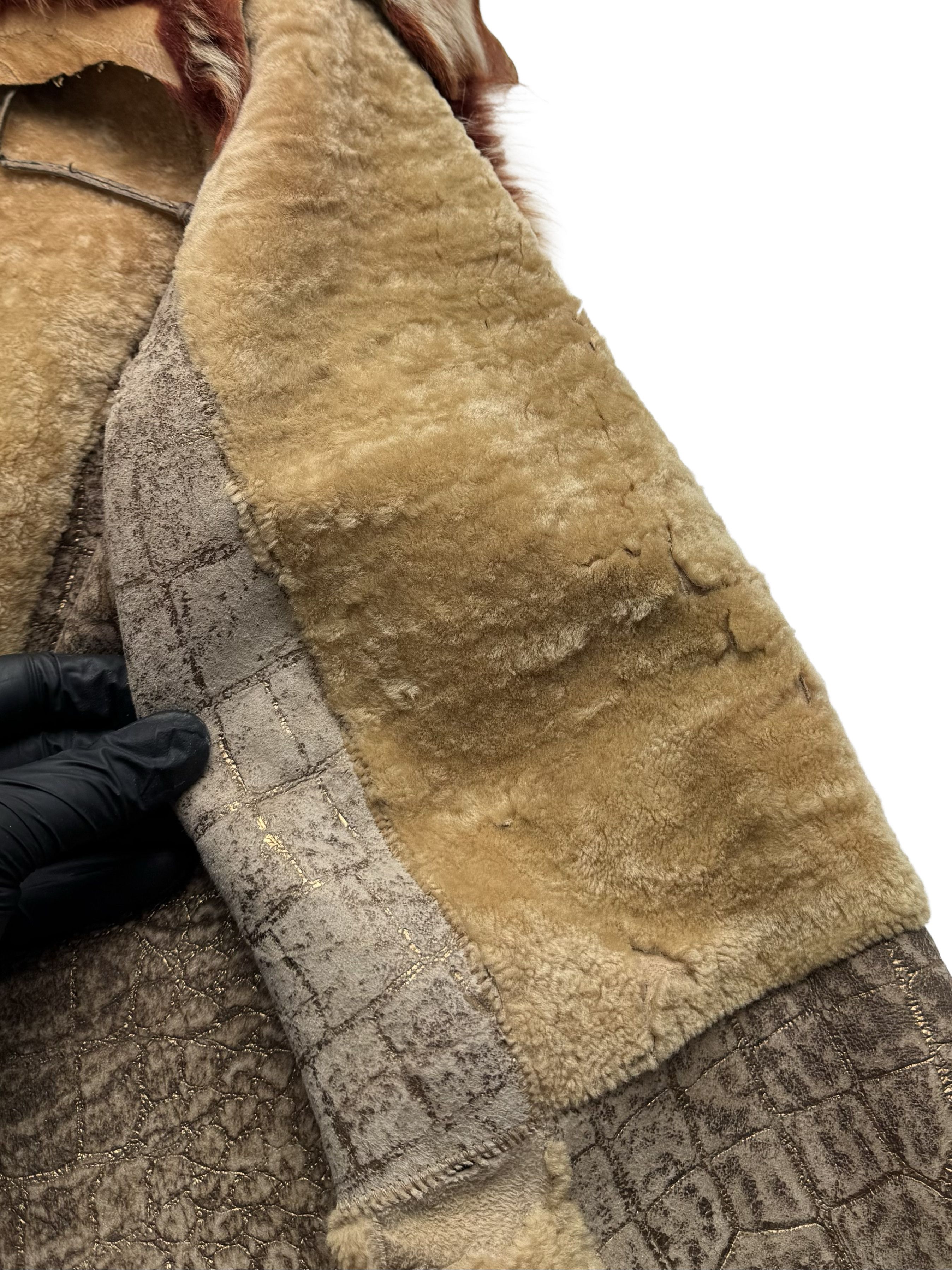 Vintage Vintage Real Sheepskin Coat Size L / US 10 / IT 46 - 20 Thumbnail