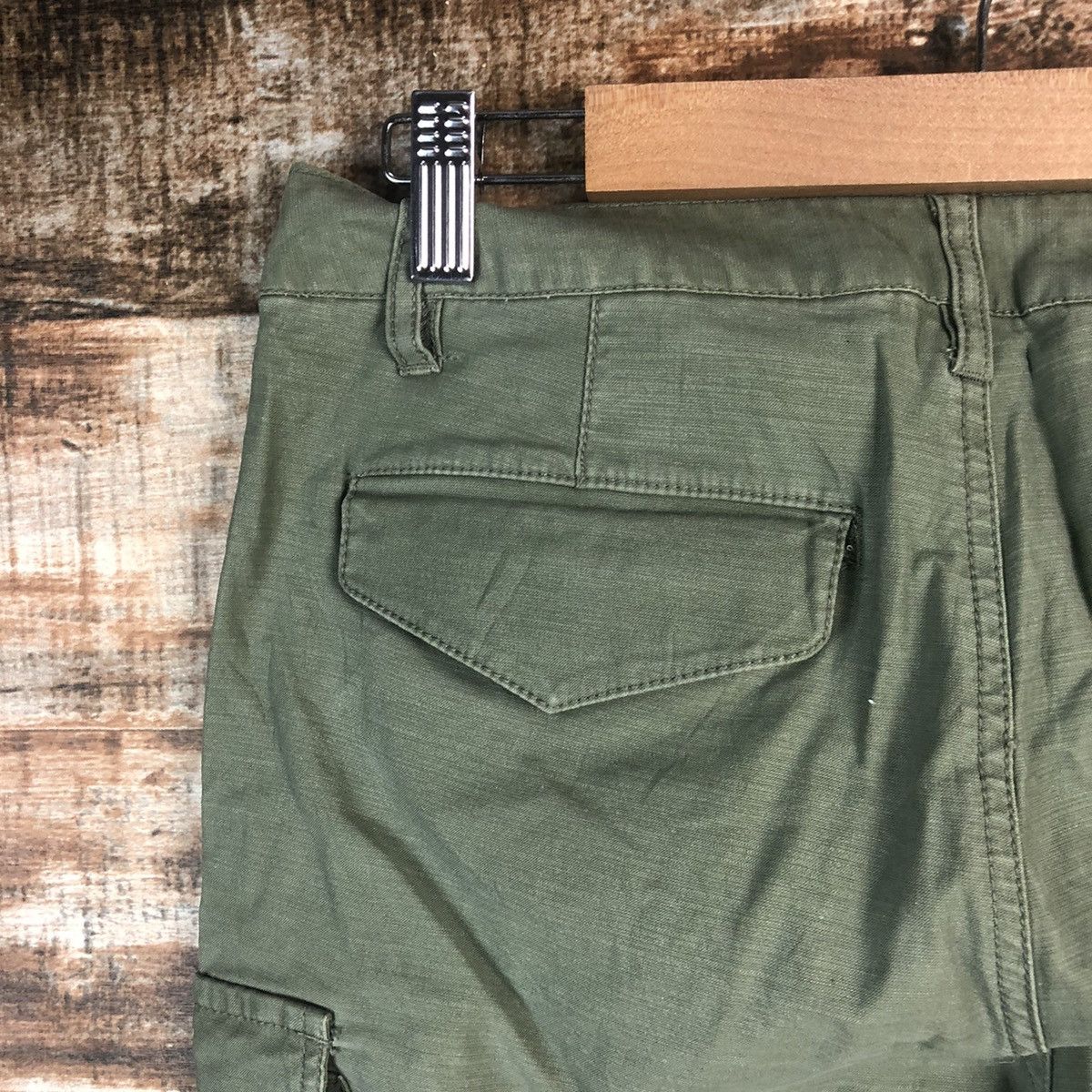 Japanese Brand DL 3Can 4 On Green Cargo Multipocket Pants #C665 Size US 29 - 16 Thumbnail