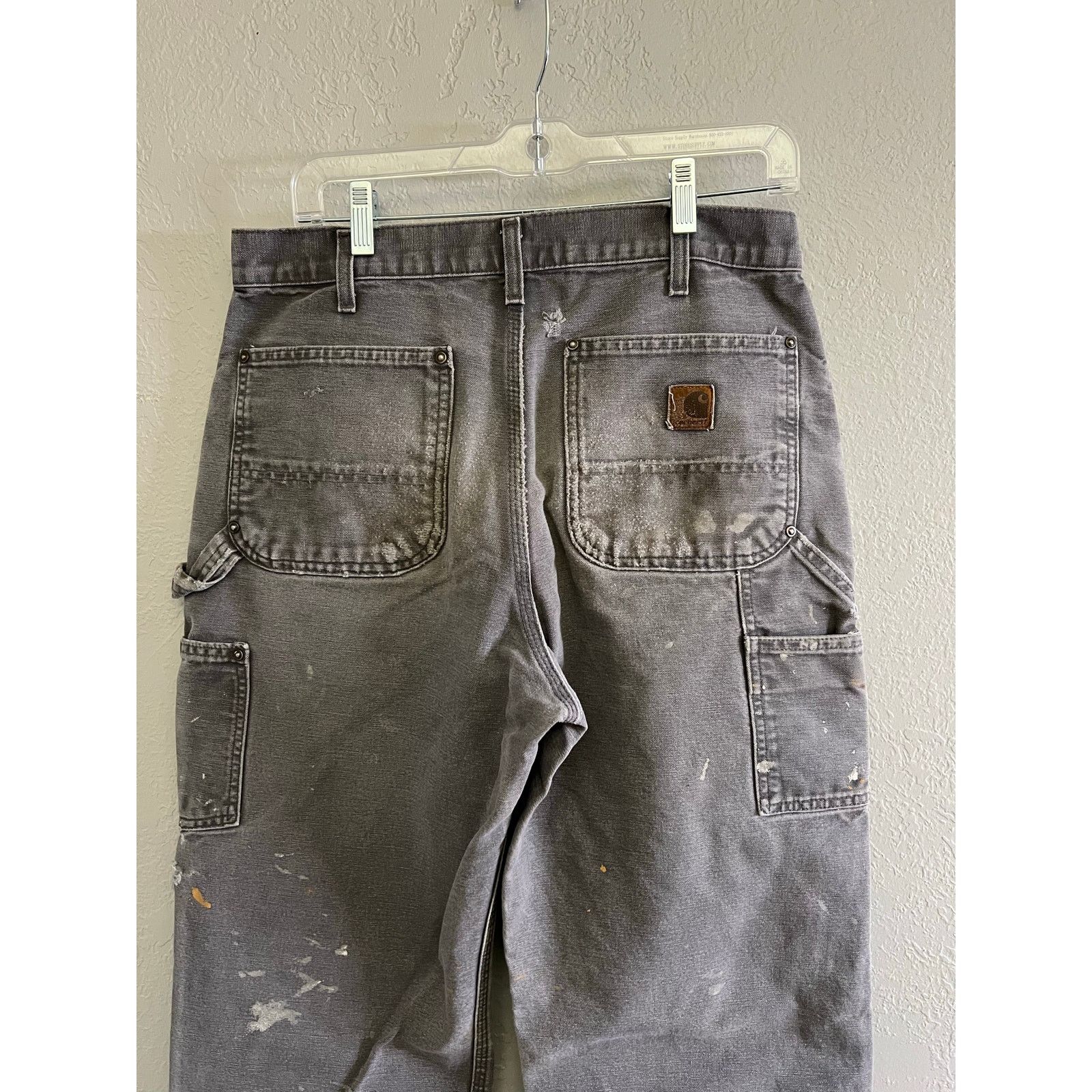 Carhartt Carhartt B139 GVL Gray Dungaree Double Knee Pants 32x32 Size US 32 / EU 48 - 17 Thumbnail