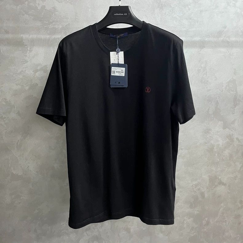 Louis Vuitton Louis Vuitton 24 New Black Classic Logo Cotton Short Sleev Size US XL / EU 56 / 4 - 1 Thumbnail