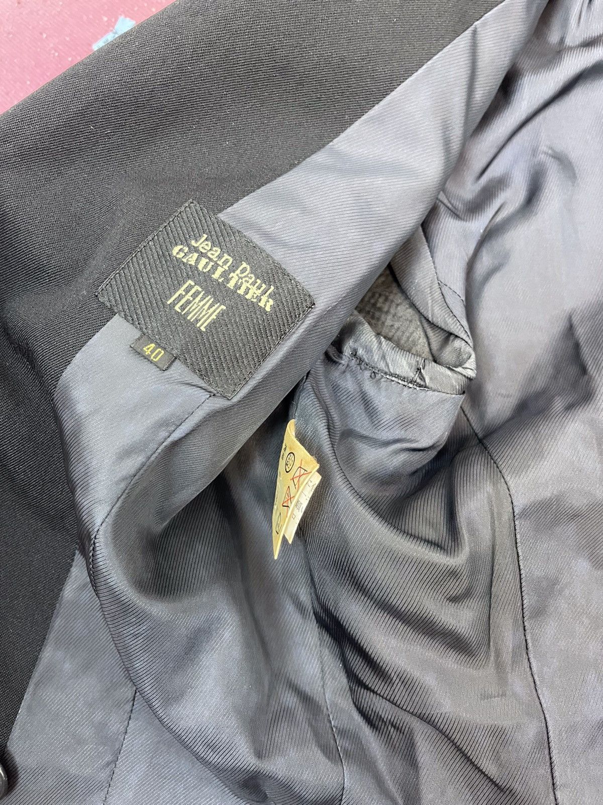 Jean Paul Gaultier Rare 90s Jean Paul Gaultier Leather Hand Lace Up Jacket Size M / US 6-8 / IT 42-44 - 12 Thumbnail