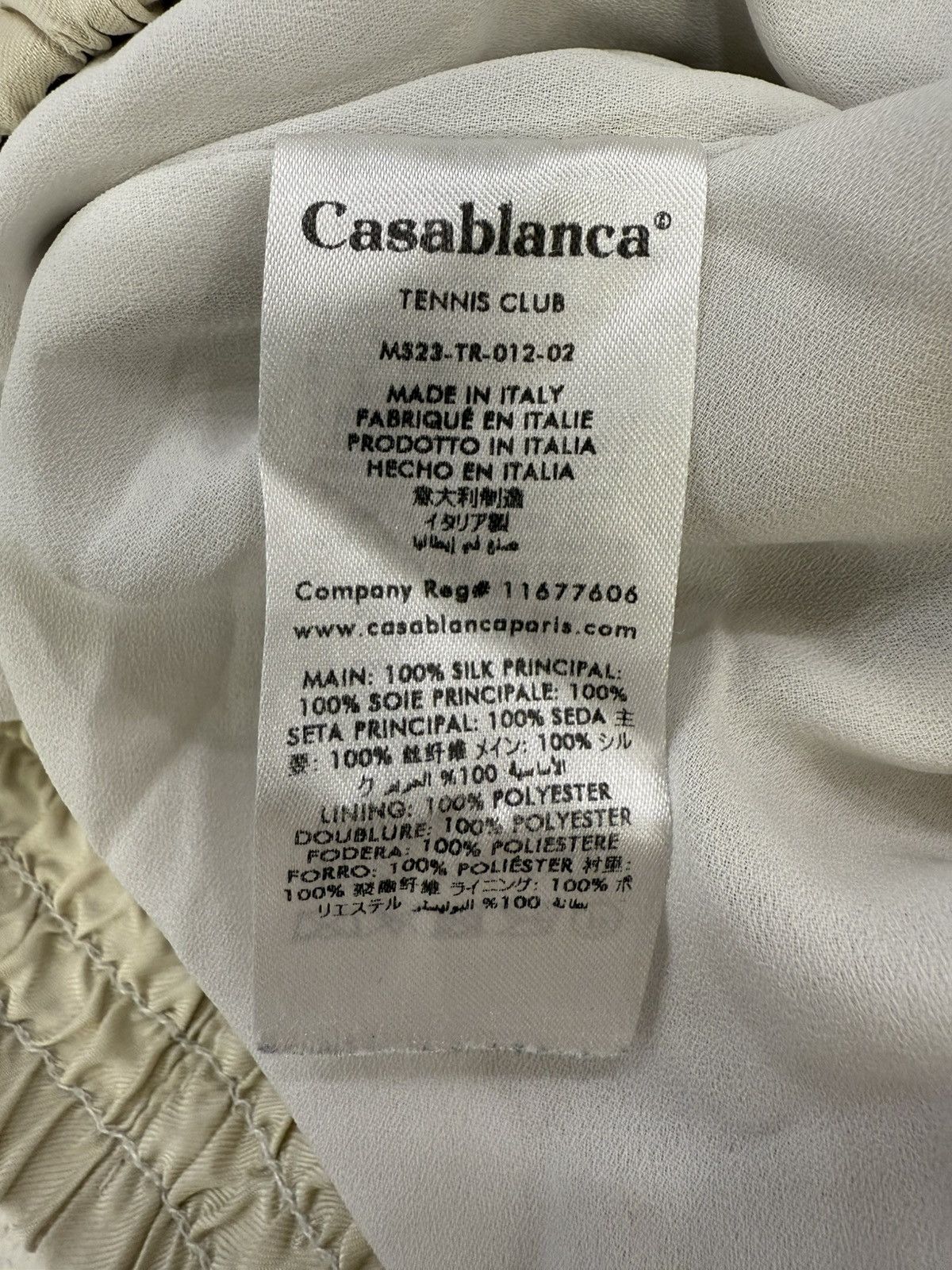 Casablanca Casablanca Silk Tennis Club Shorts Size US 30 / EU 46 - 8 Thumbnail