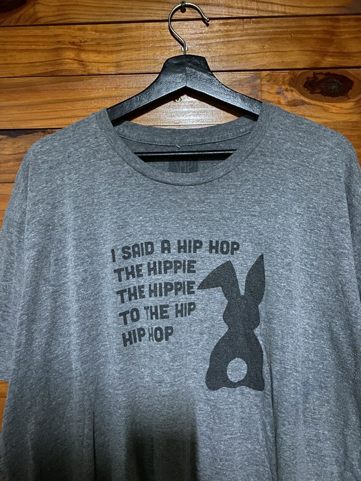 Vintage SMP Gray Graphic Tee | Hip Hop Lyric TShirt Vintage-Inspired Size US XL / EU 56 / 4 - 6 Thumbnail
