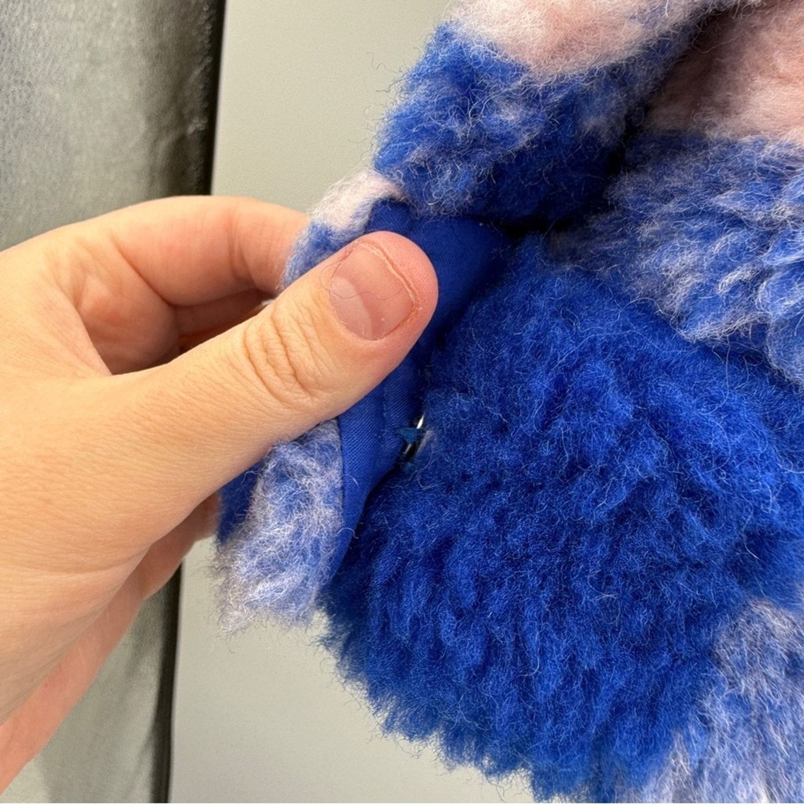 STAND STUDIO Stand Studio Sabi Oversized Blue & Pink Shacket Jacket Sz 32 Size XXS / US 00 / IT 34 - 7 Thumbnail
