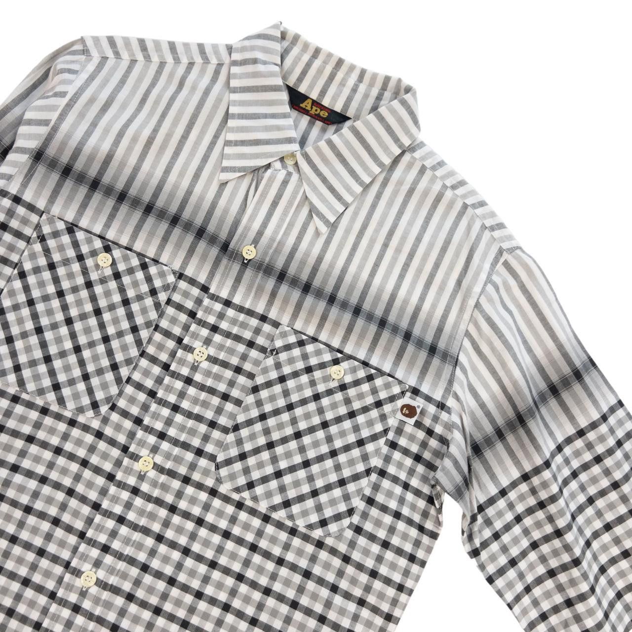 Bape Vintage Bape Check Button Up Shirt Size S Size US S / EU 44-46 / 1 - 5 Thumbnail