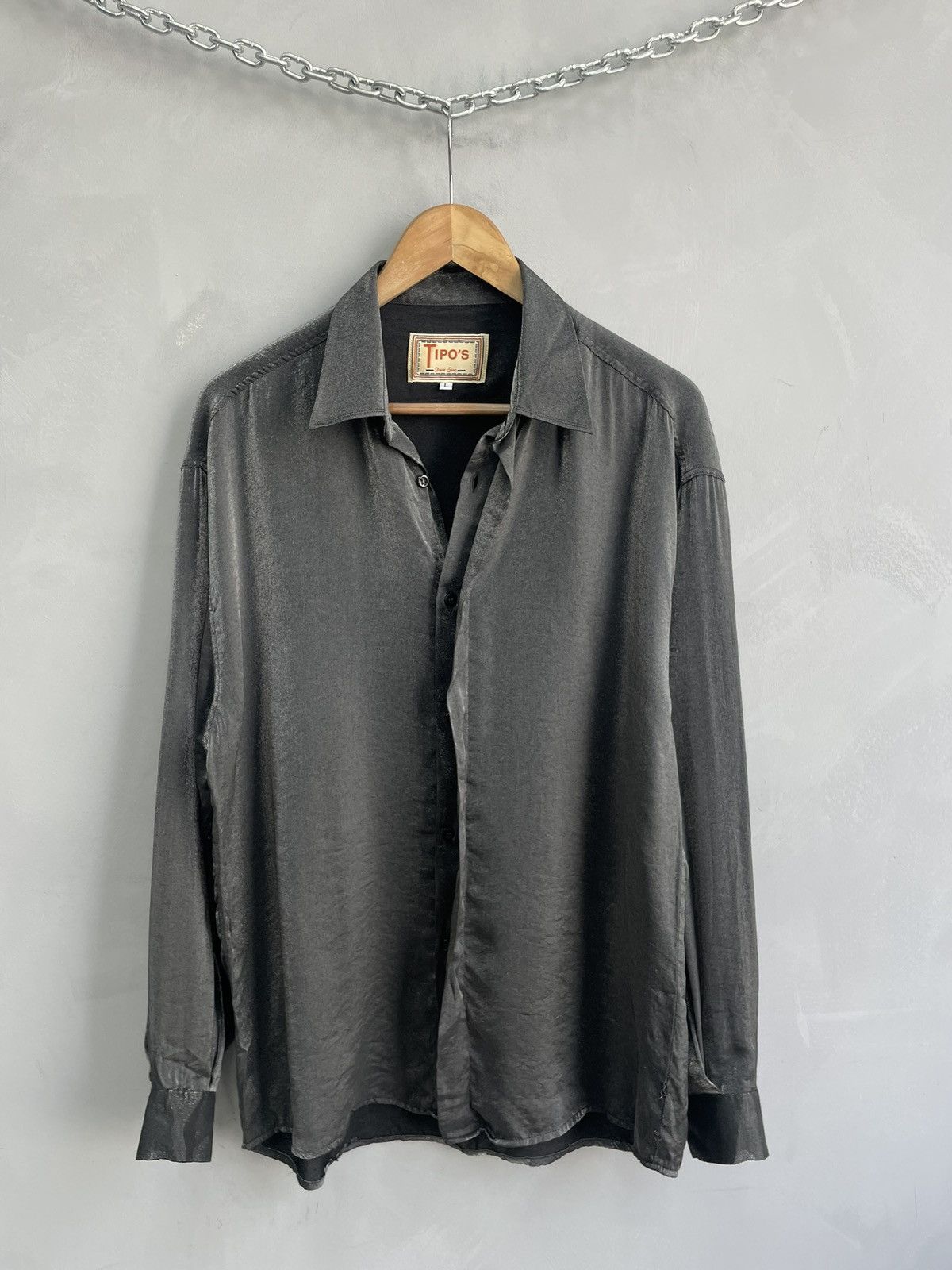 Japanese Brand Rare metallic boxy oversized JPG style shirt button up y2k Size US L / EU 52-54 / 3 - 2 Thumbnail