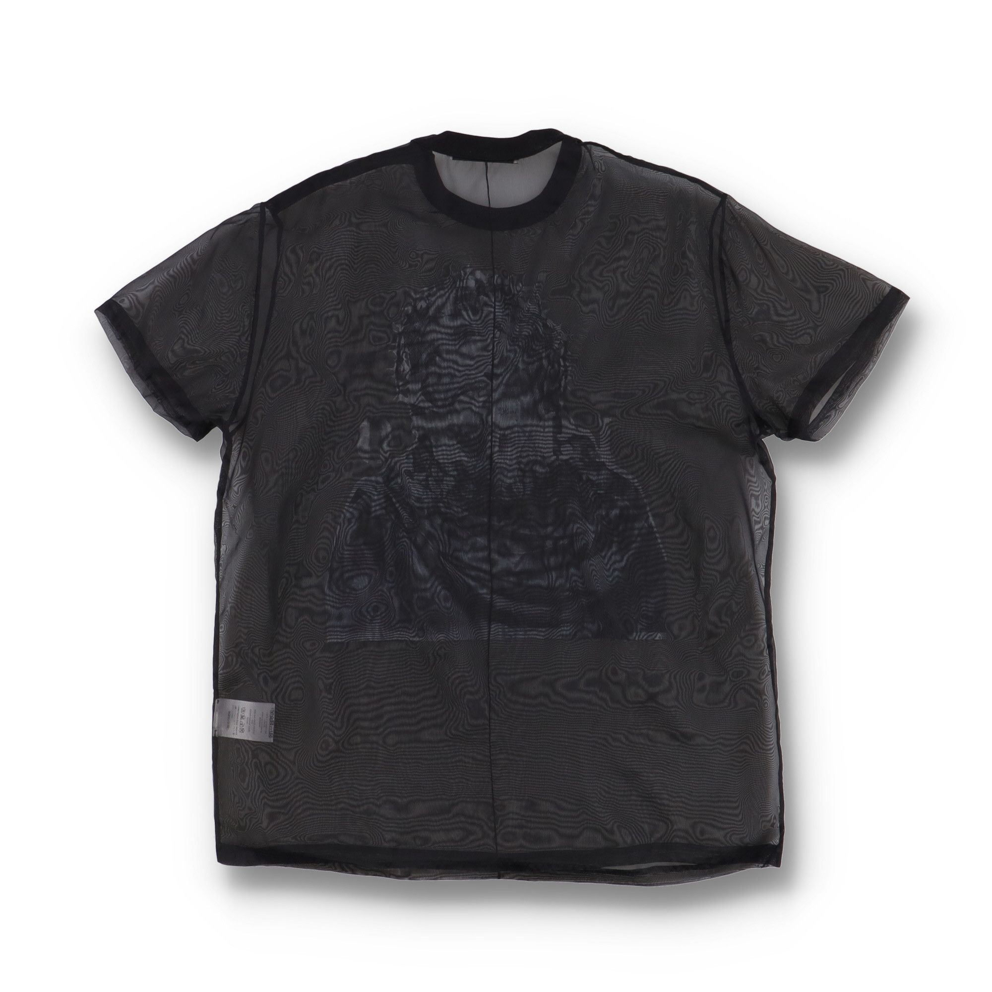 Givenchy Black Jesus 19520 Organza Silk Oversized T-Shirt Size XS / US 0-2 / IT 36-38 - 12 Thumbnail