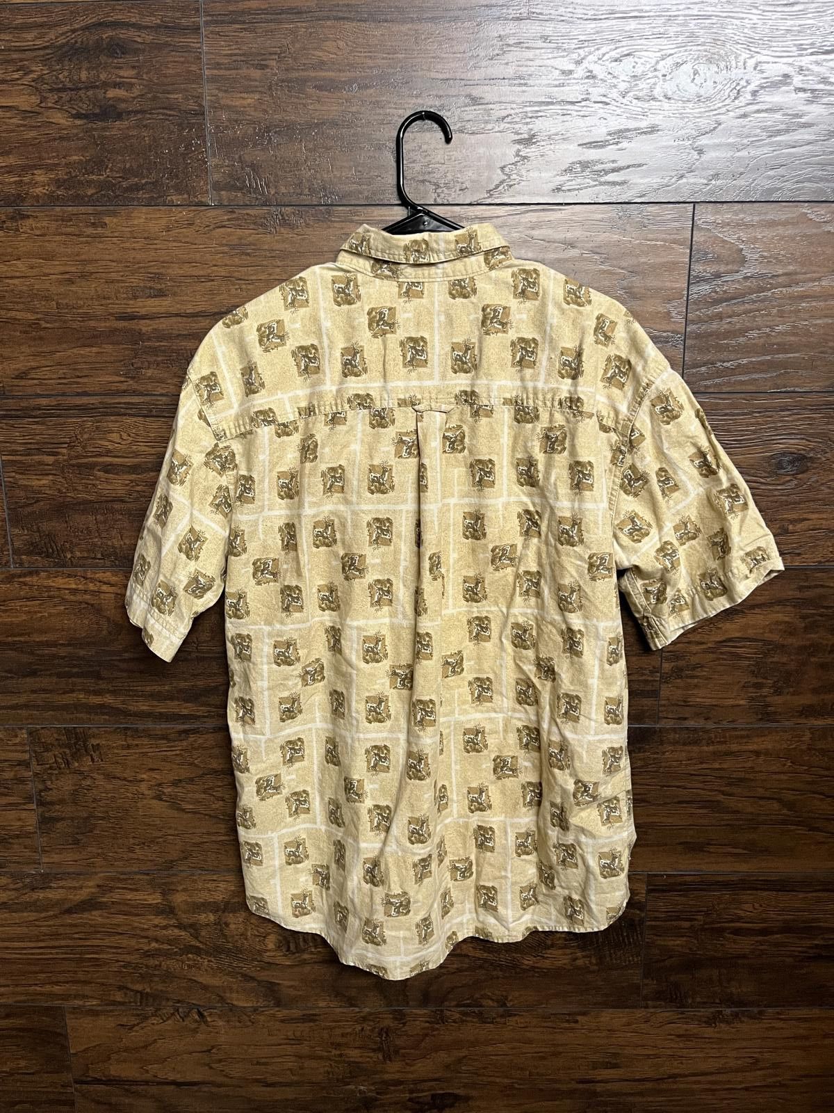 Woolrich Woolen Mills VTG Woolrich S/S Button Up - Deer / Buck Hunter Collar - L Size US L / EU 52-54 / 3 - 2 Thumbnail