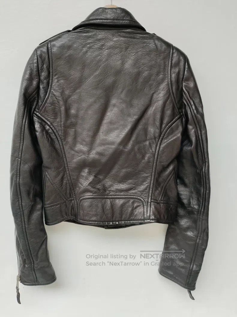 Balenciaga Balenciaga Black biker leather jacket Size S / US 4 / IT 40 - 4 Thumbnail