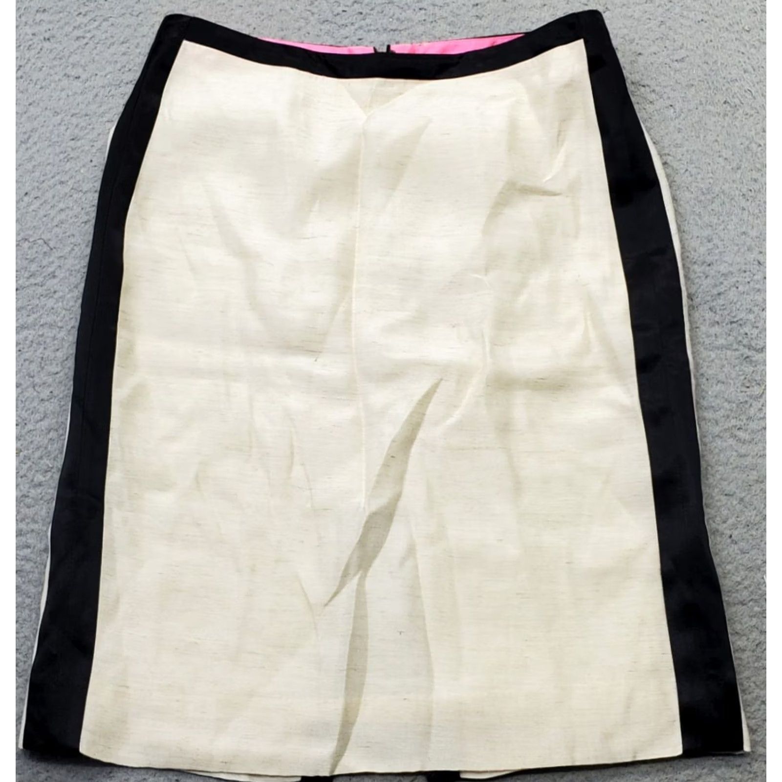 J.Crew J.CREW Pencil Skirt Womens 0 Multicolor Rayon Blend Lightweight Back Zip Midi Casual Waist 14.25 Length 20.75 Womens Size 0 Hat? Size 25" / US 0 / IT 36 - 2 Thumbnail