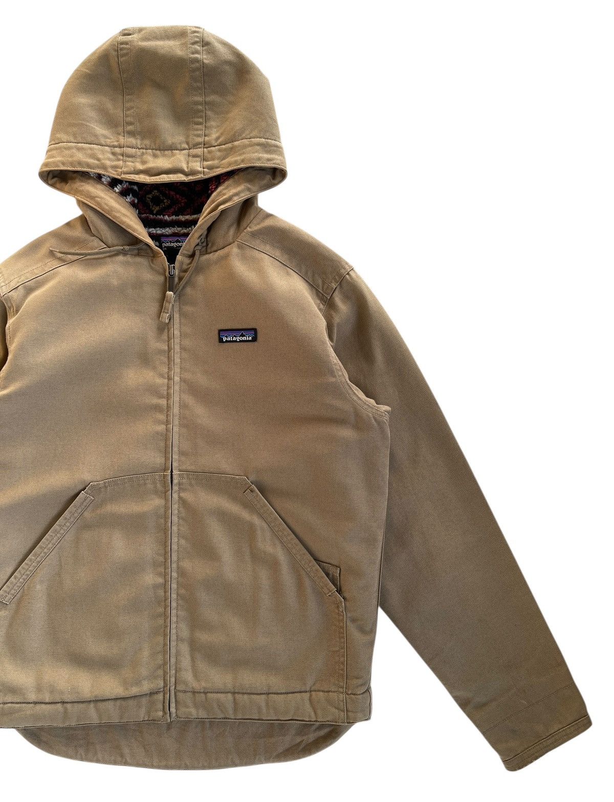 Patagonia Canvas Lined Sherpa Hoodie