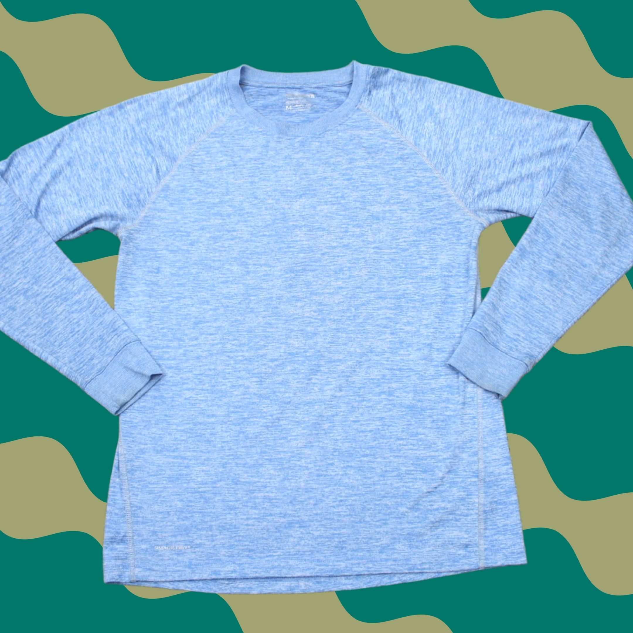 Layer 8 Layer 8 Performance Shirt Mens Medium Blue Quick Dry Moisture Wicking 90s Activewear Cardio Pullover T-Shirt Crew Neck Long Sleeve Casual Sportswear Size US M / EU 48-50 / 2 - 1 Thumbnail