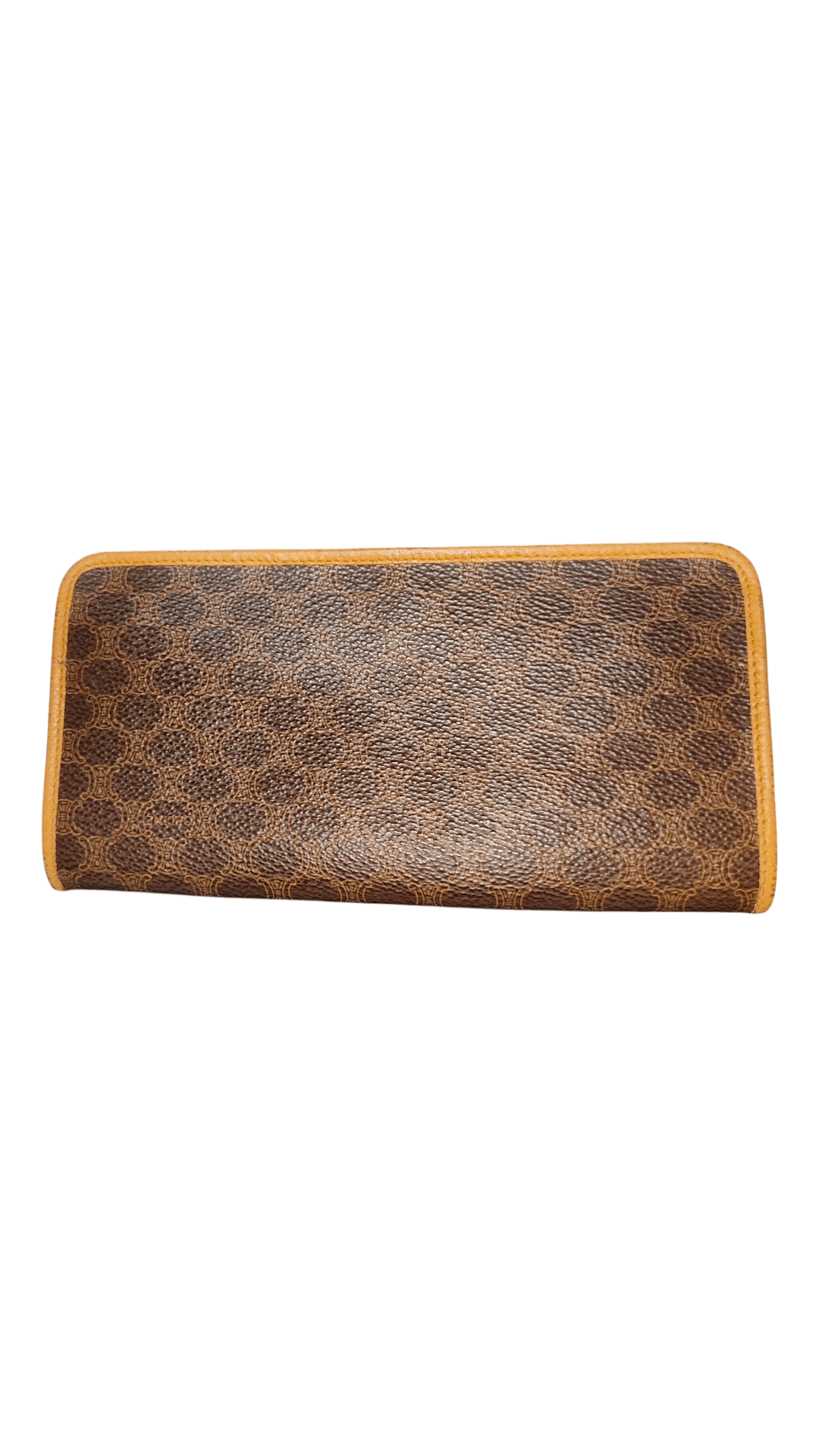 Celine Macadam Long Zipper Leather Wallet