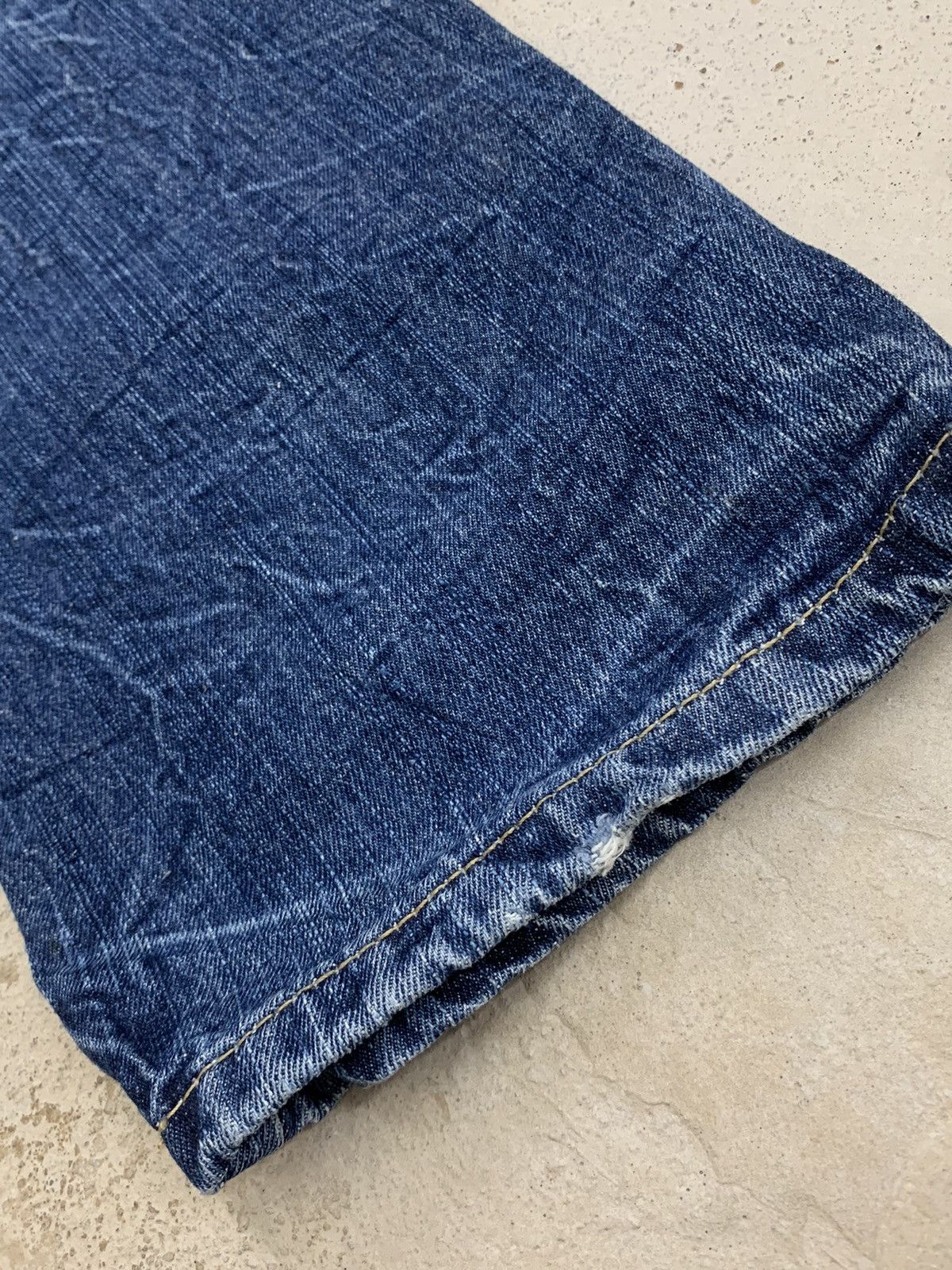 20471120 × Hysteric Glamour × Japanese Brand Back Forth Gothic Wing Seditionaries Bondage Denim Pants Size US 27 - 7 Thumbnail