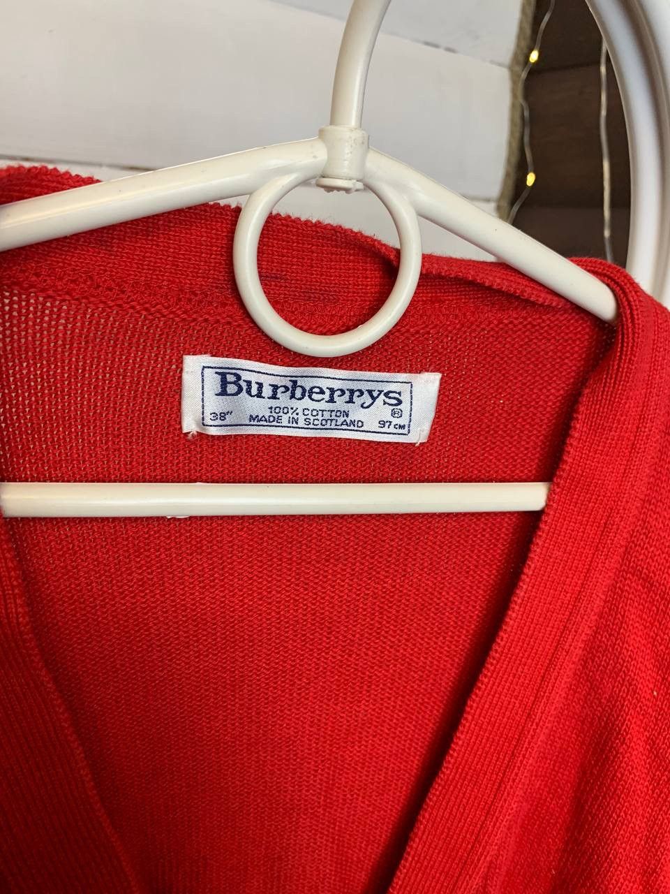 Burberry × Vintage Vintage Cardigan Burberrys Sweater Logo Size US L / EU 52-54 / 3 - 2 Thumbnail