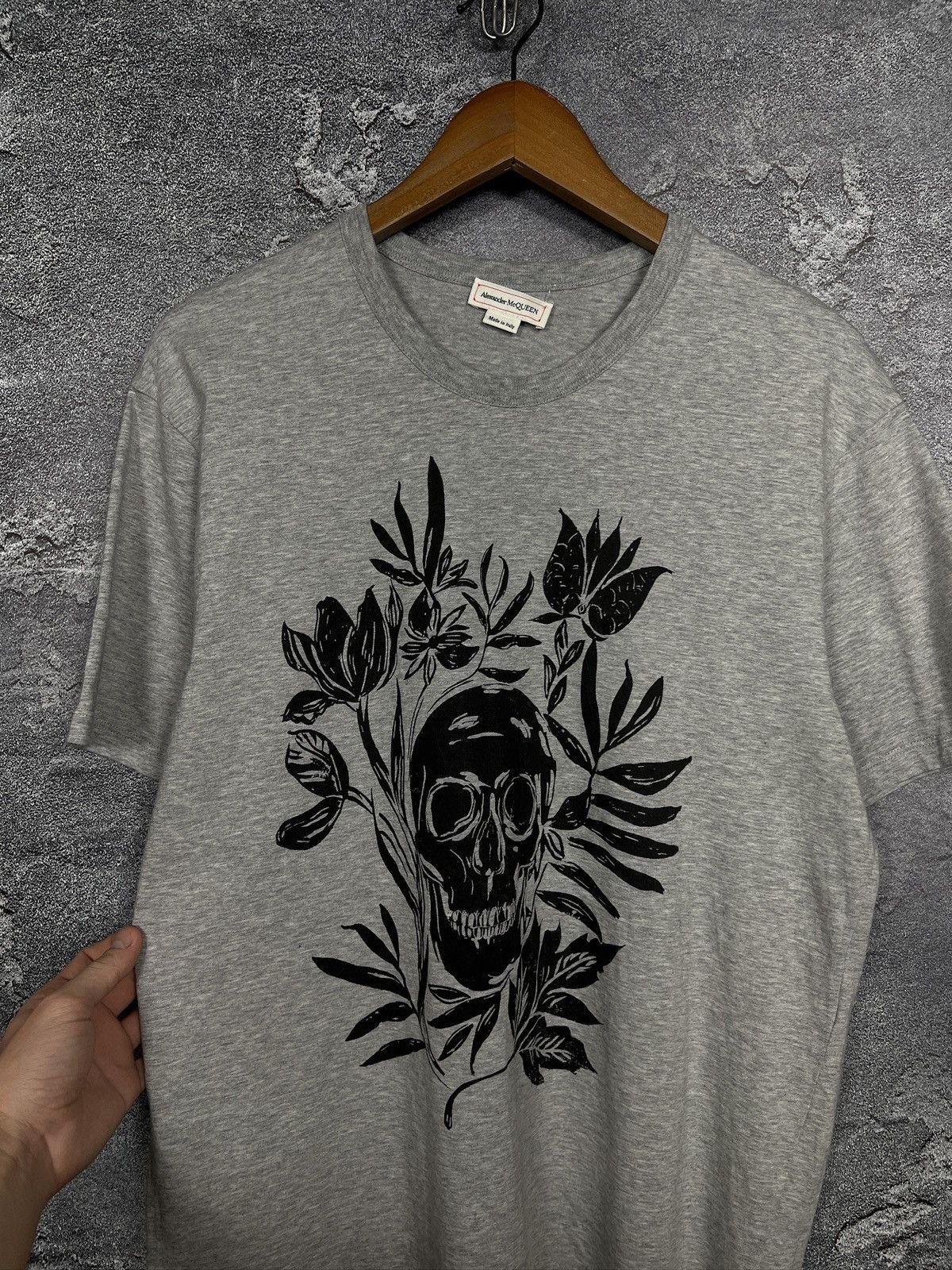 Alexander McQueen Alexander McQueen Skull Logo Gray T-shirt Size M Size US M / EU 48-50 / 2 - 3 Thumbnail