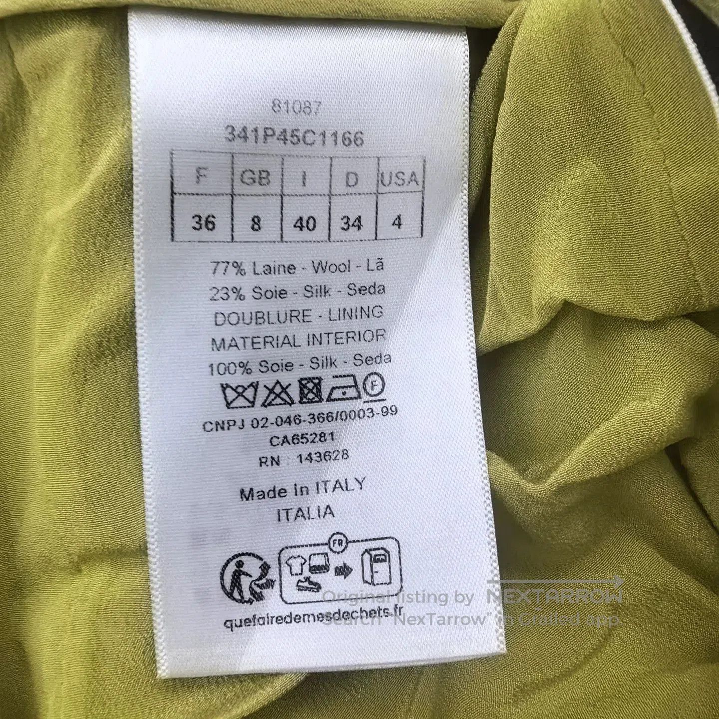 Dior Christian Dior Yellow CD Buckle Culottes. Size 35" - 6 Thumbnail
