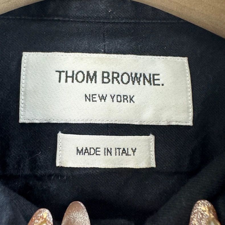 Other Thom Browne Classic blue four stripe shirt Size US S / EU 44-46 / 1 - 4 Thumbnail