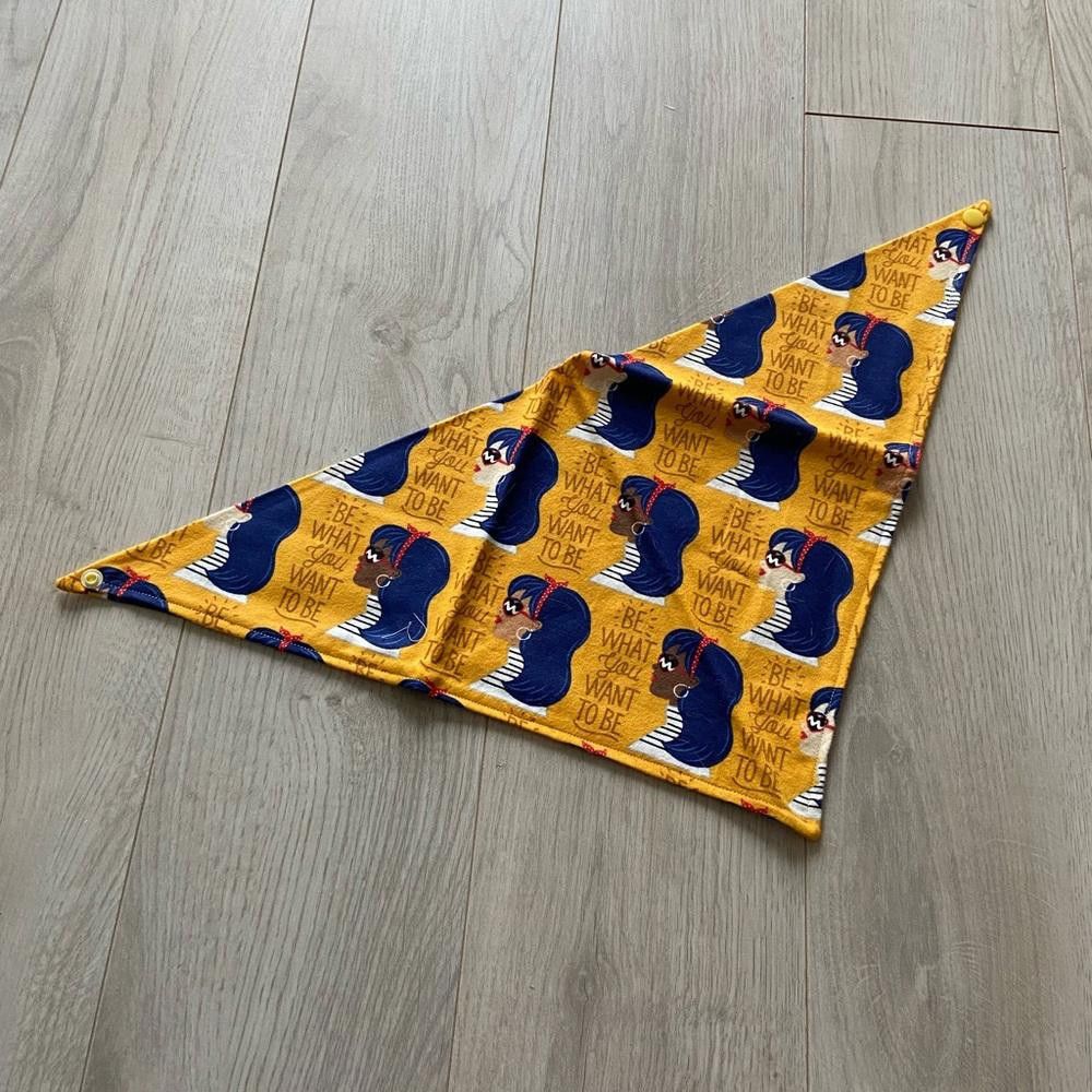 Designer Orange Diversity Women Dog Bandana Size ONE SIZE - 1 Thumbnail