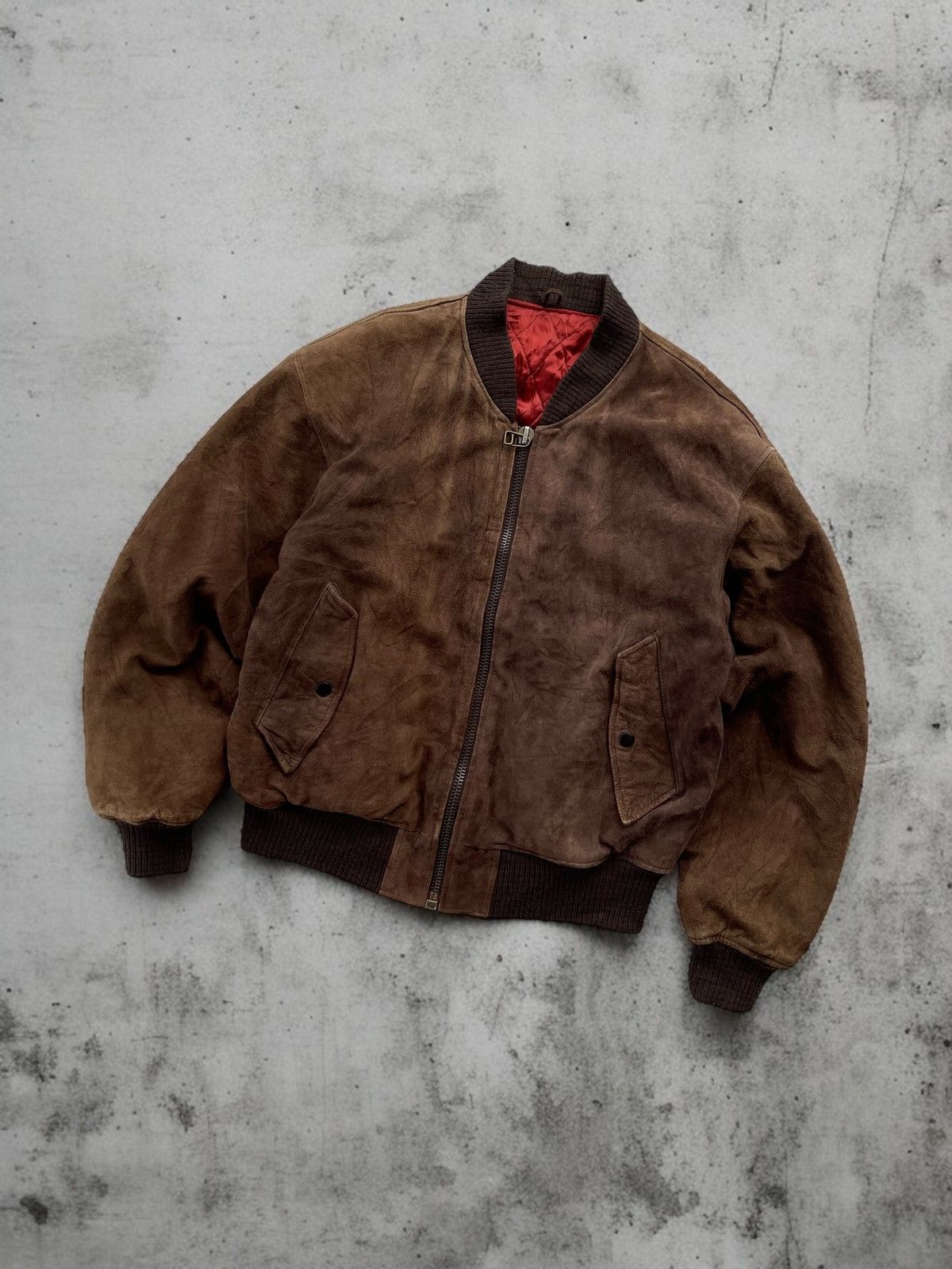 Japanese Brand 🔥 Milano Connection by Taka Q Goatskin Leather Bomber Jacket Size US L / EU 52-54 / 3 - 1 Thumbnail