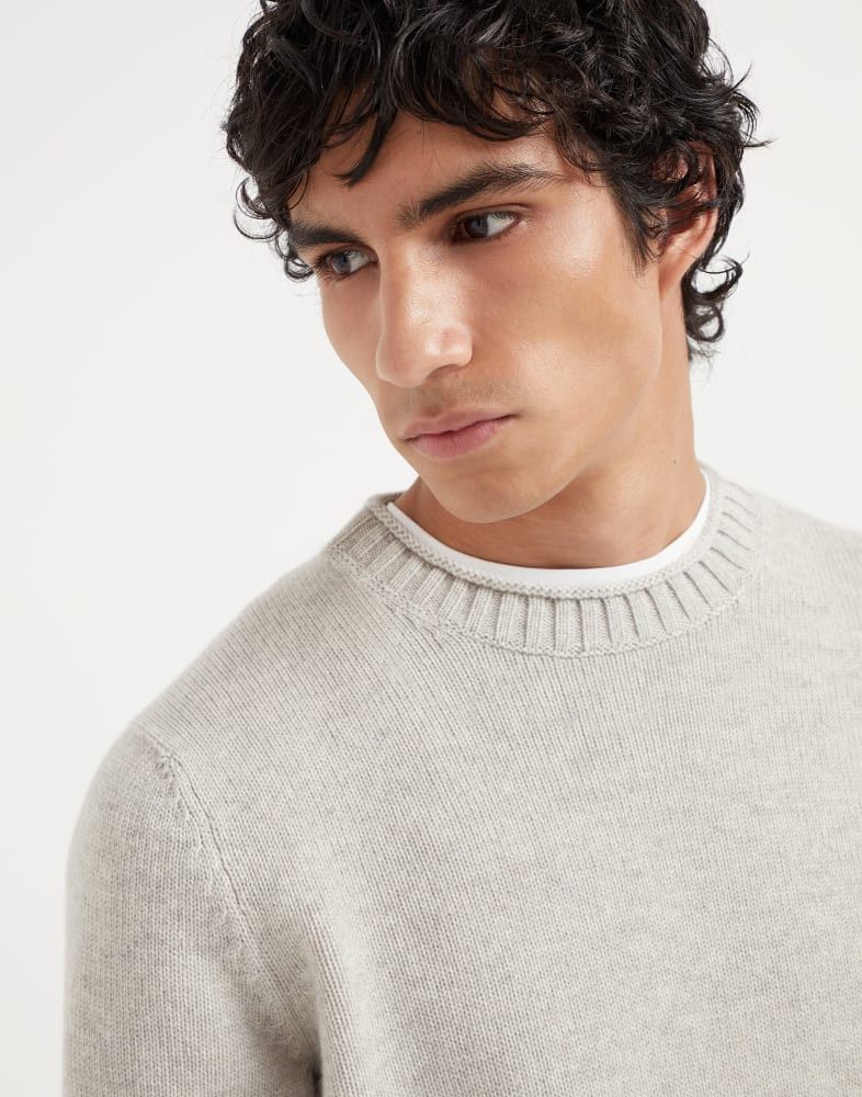 Brunello Cucinelli o1w1db10825 Cashmere Sweater in Grey Size US M / EU 48-50 / 2 - 2 Thumbnail