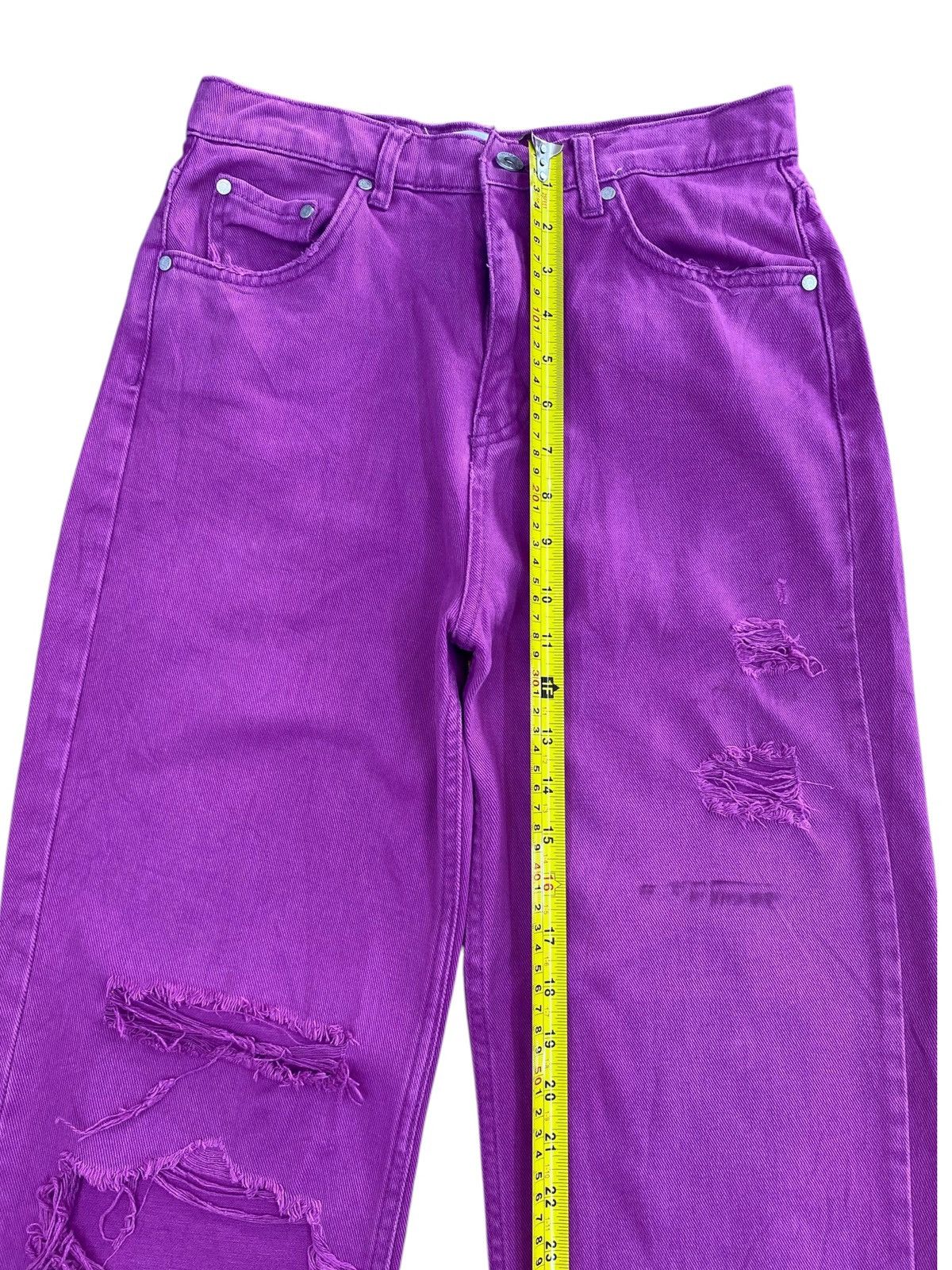 Pull & Bear Pull & Bear High Waist Style Style Distressed Jeans Size US 27 - 6 Thumbnail