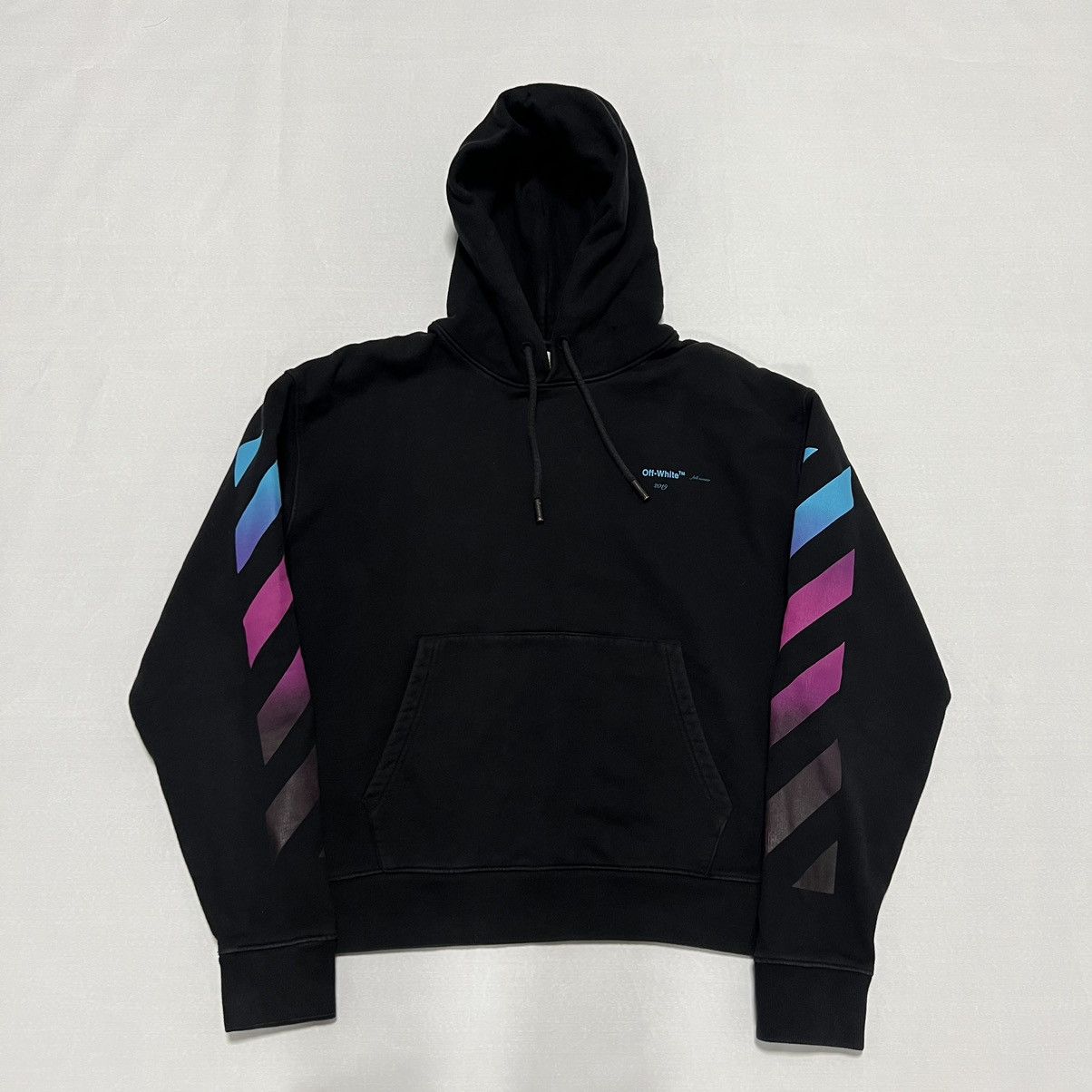 OFF WHITE FW18 DIAG GRADIENT HOODIE Sweatshirts Hoodies