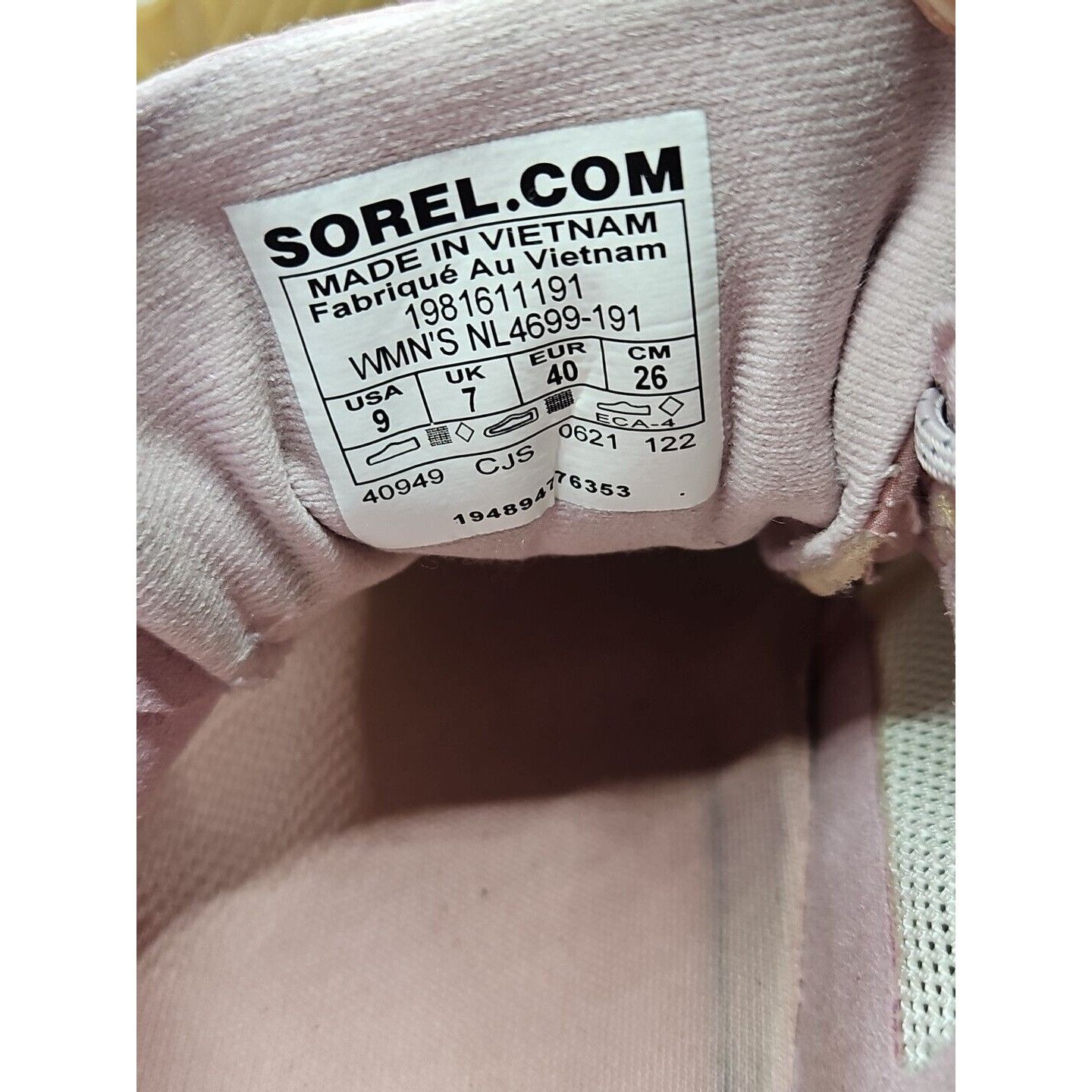 SOREL Sorel Kinetic Rnegd Float Sneakers Womens 9 Pink Eraser Cush Size US 9 / IT 39 - 11 Thumbnail