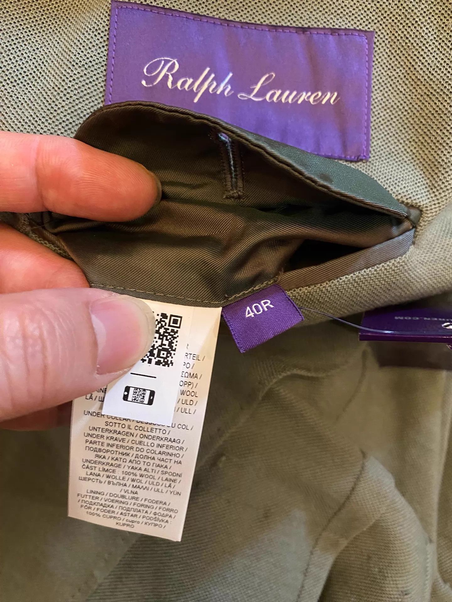 RRL Ralph Lauren RRL RL Purple Label Italian Wool Blazer 40 Size 40R - 5 Thumbnail