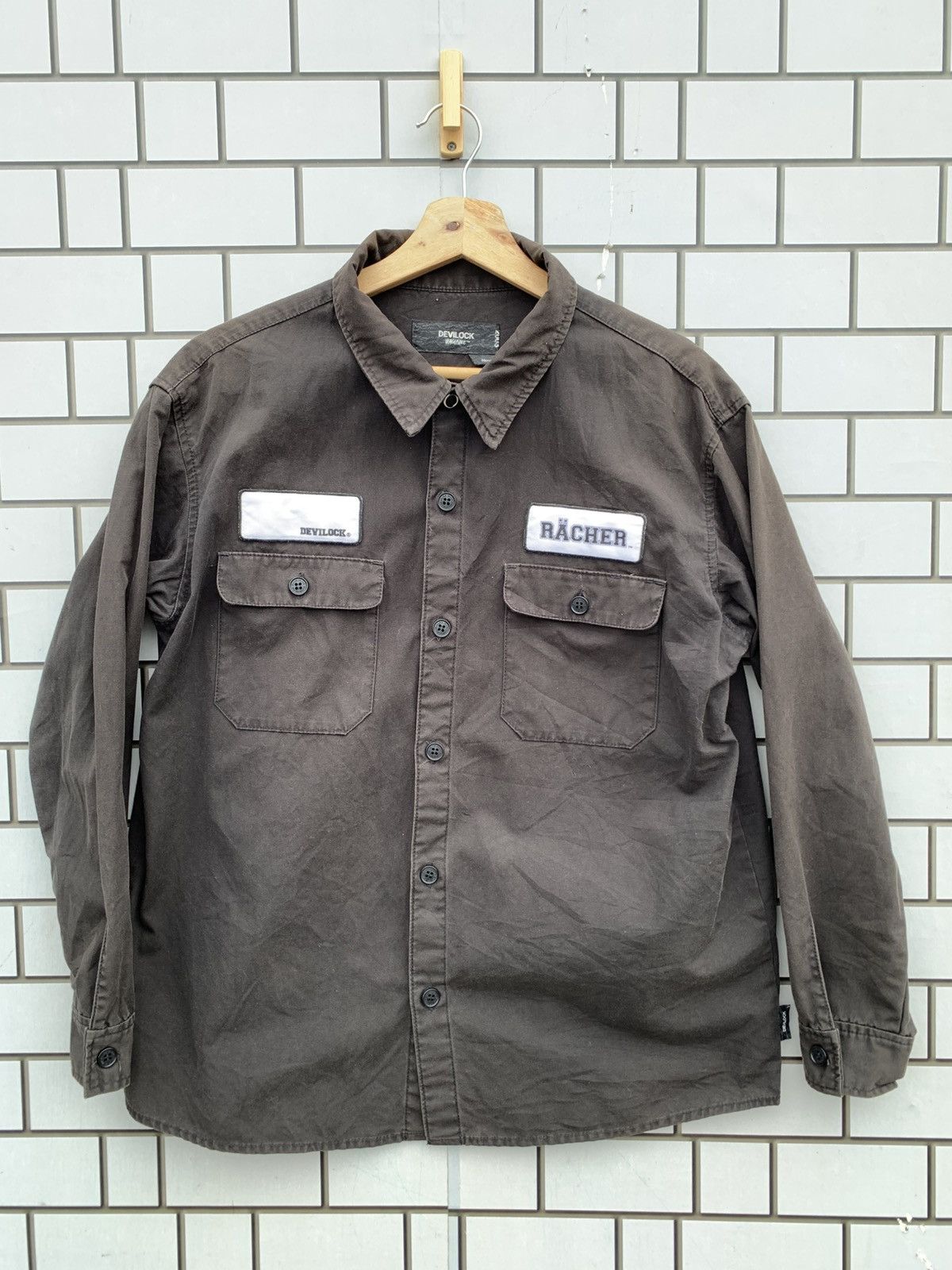 Devilock Vintage Devilock Venggance Sun Faded Workwear Shirts Size US M / EU 48-50 / 2 - 2 Thumbnail