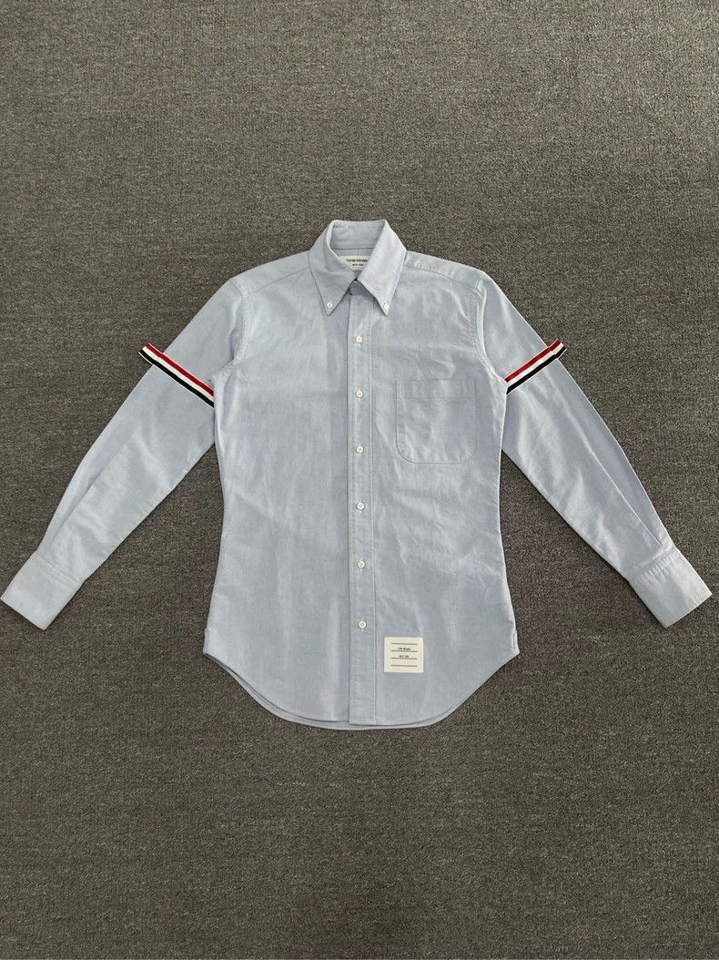 Thom Browne Thom Browne Armband straight shirt, blue Size US XS / EU 42 / 0 - 1 Thumbnail